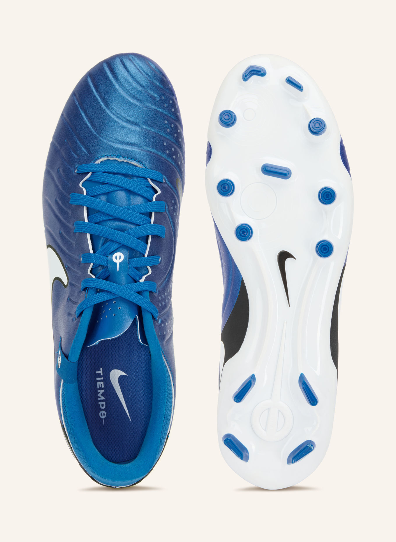Nike Fußballschuhe LEGEND 10 ACADEMY FG/MG: BLAU / WEISS