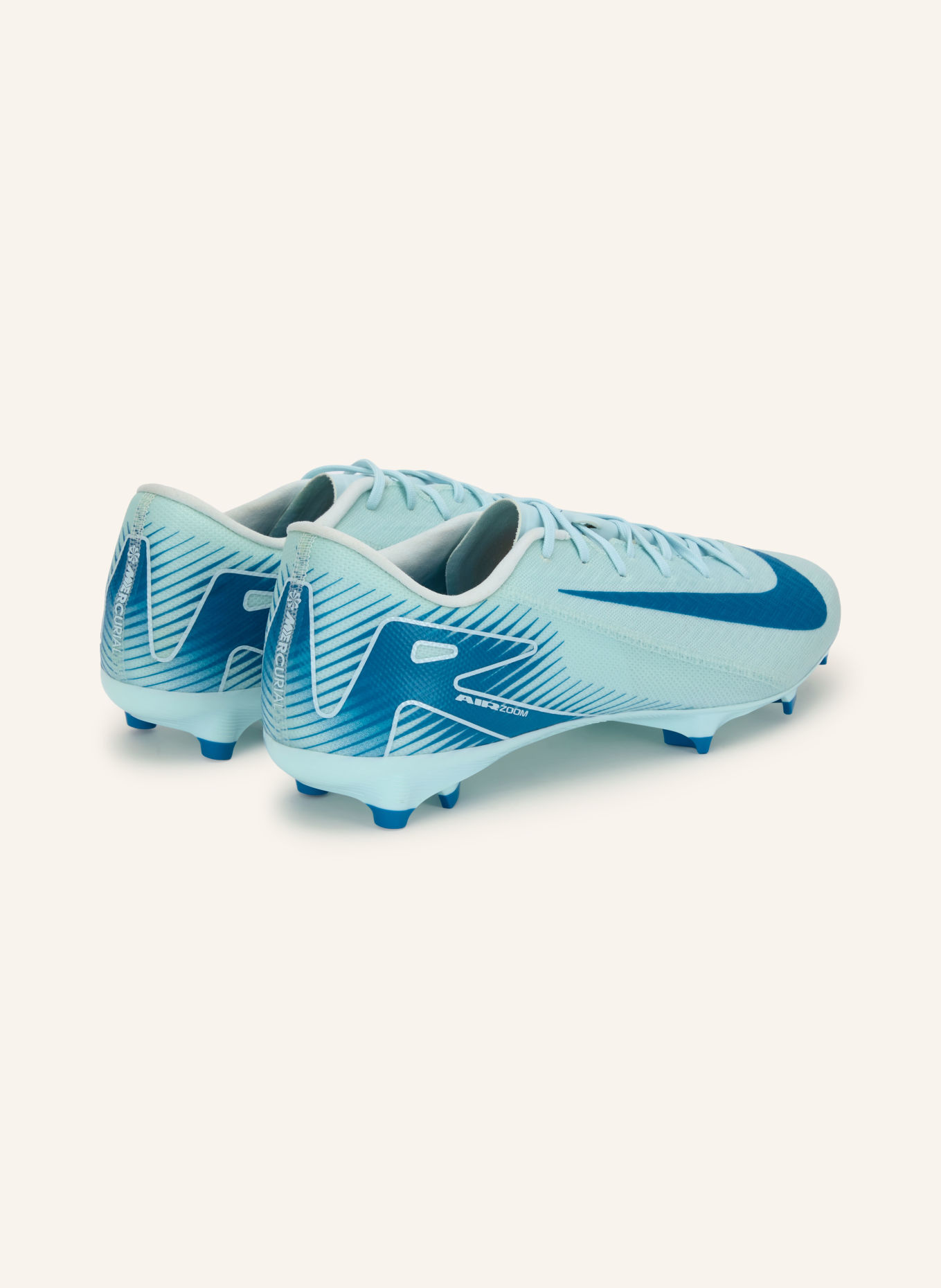 Nike Fußballschuhe ZOOM VAPOR 16 ACADEMY FG/MG: HELLBLAU / BLAU