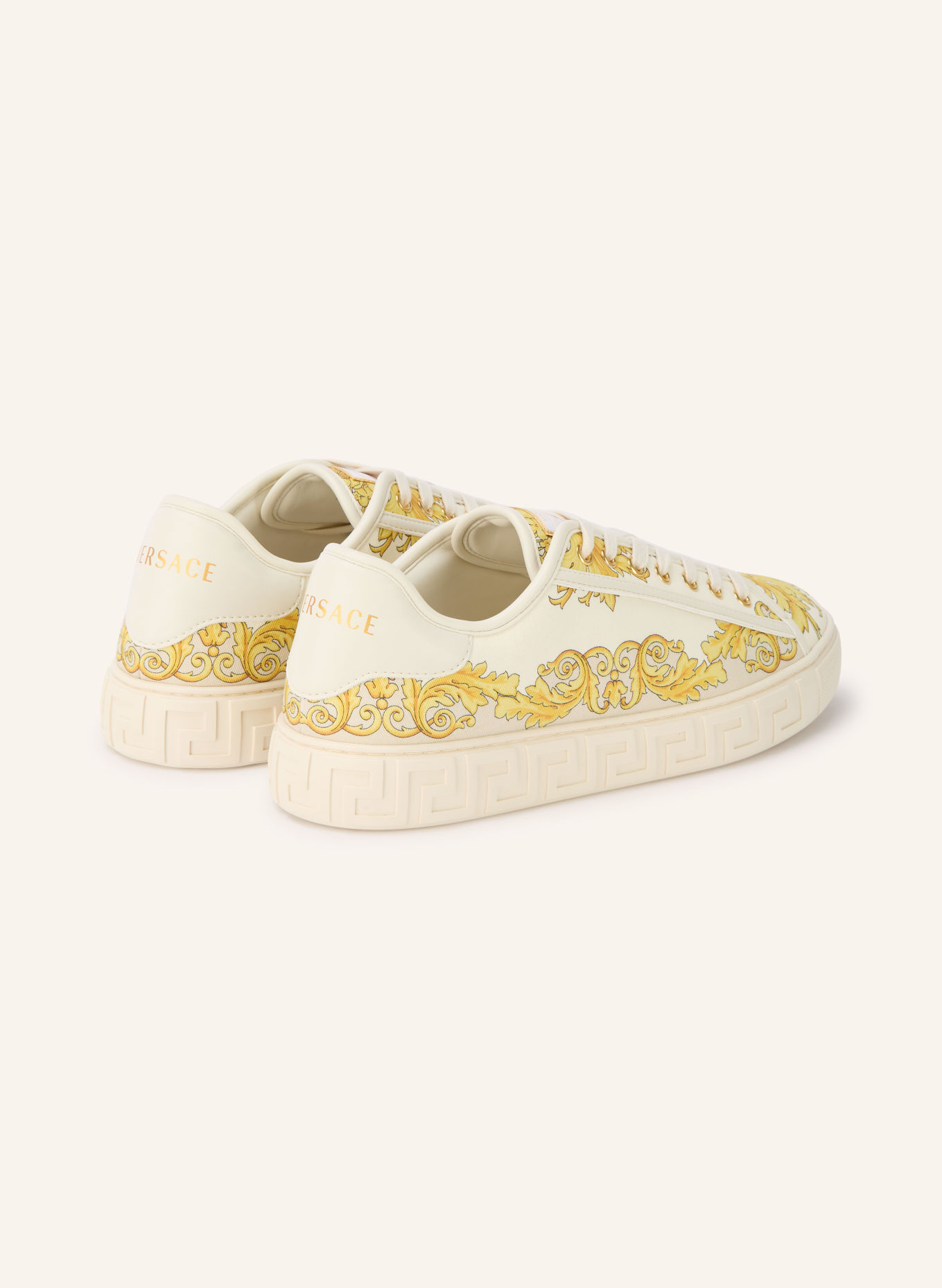 VERSACE Sneaker: ECRU / GOLD