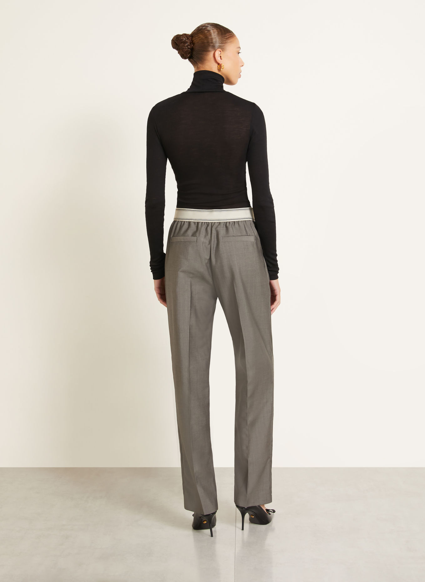 VERSACE Rollkragenshirt: SCHWARZ