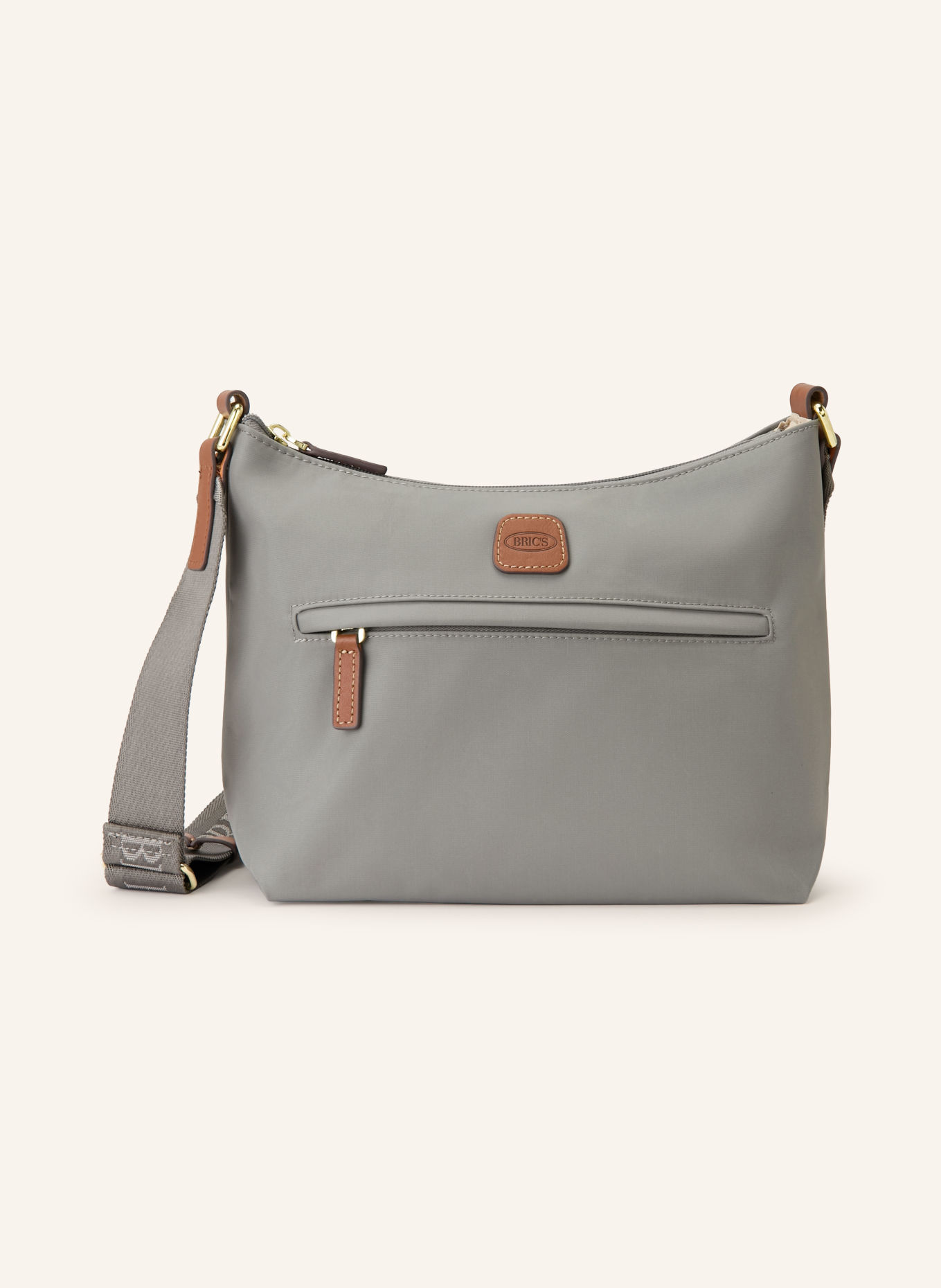 BRIC'S X-COLLECTION SMALL Crossbody Bag: GRAY / GOLD / BROWN