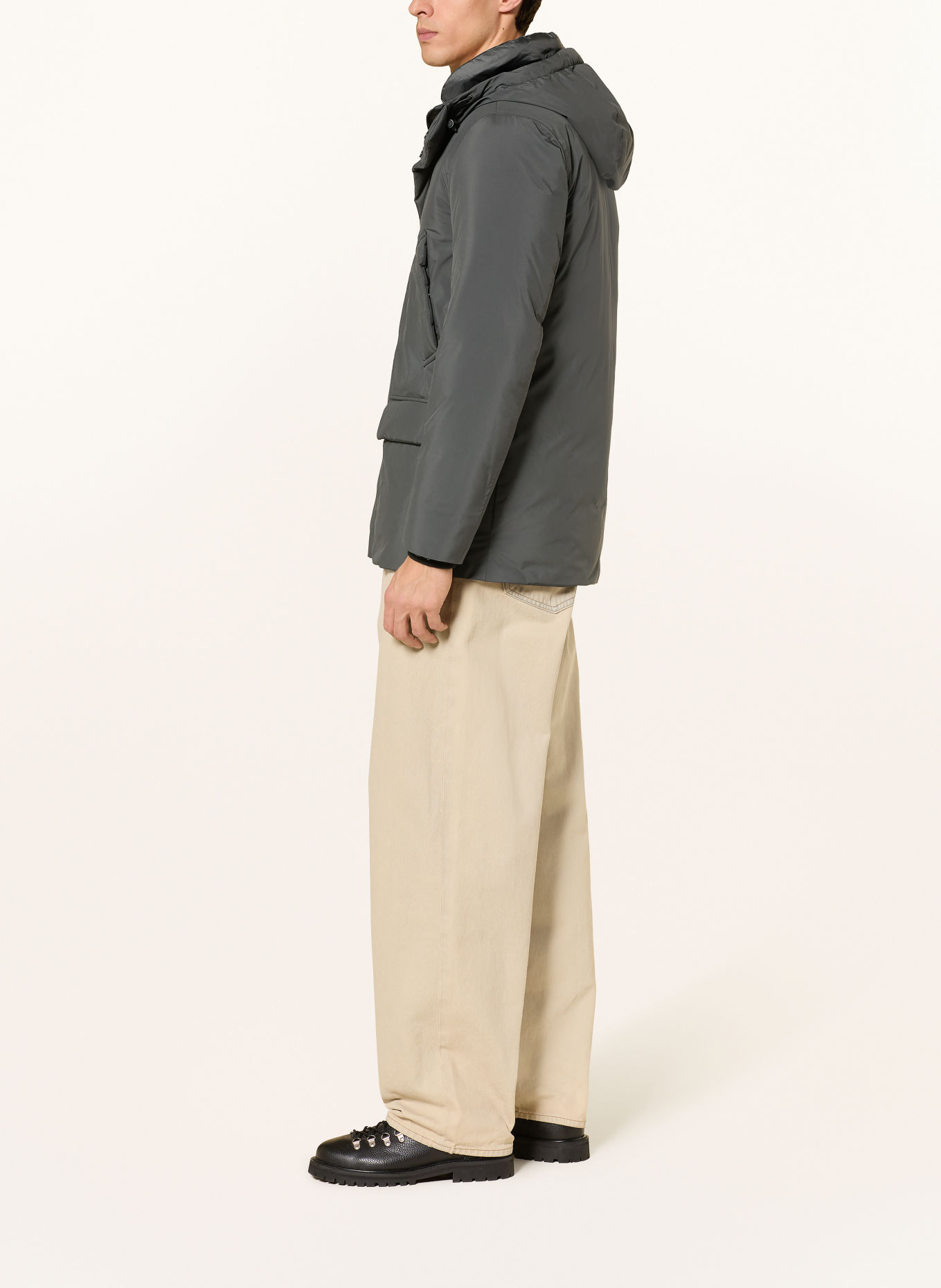WOOLRICH Daunenparka CLOUD: DUNKELGRAU