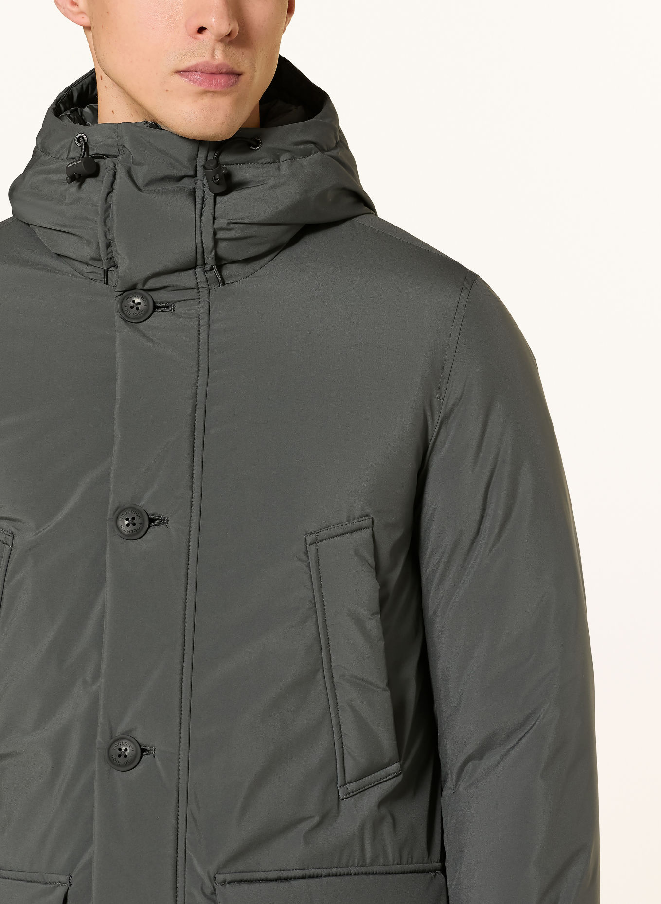 WOOLRICH Daunenparka CLOUD: DUNKELGRAU