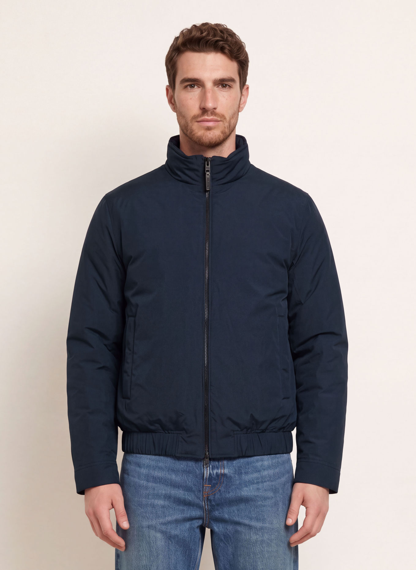 WOOLRICH Lightweight donsjas CLOUD LEWIS: DONKERBLAUW