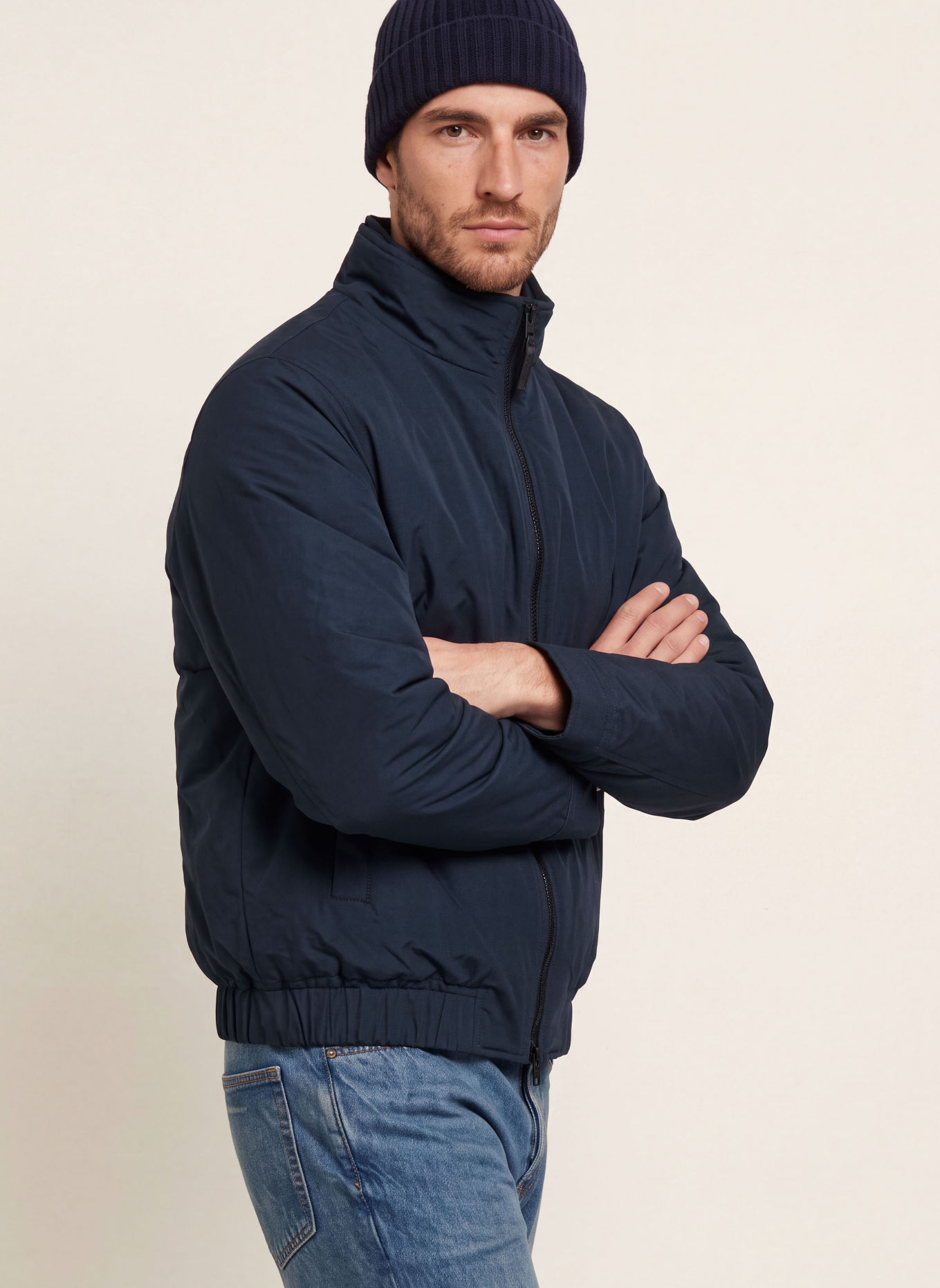 WOOLRICH Lightweight donsjas CLOUD LEWIS: DONKERBLAUW