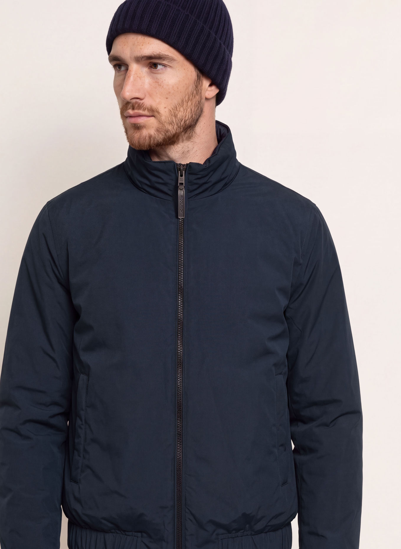 WOOLRICH Lightweight donsjas CLOUD LEWIS: DONKERBLAUW