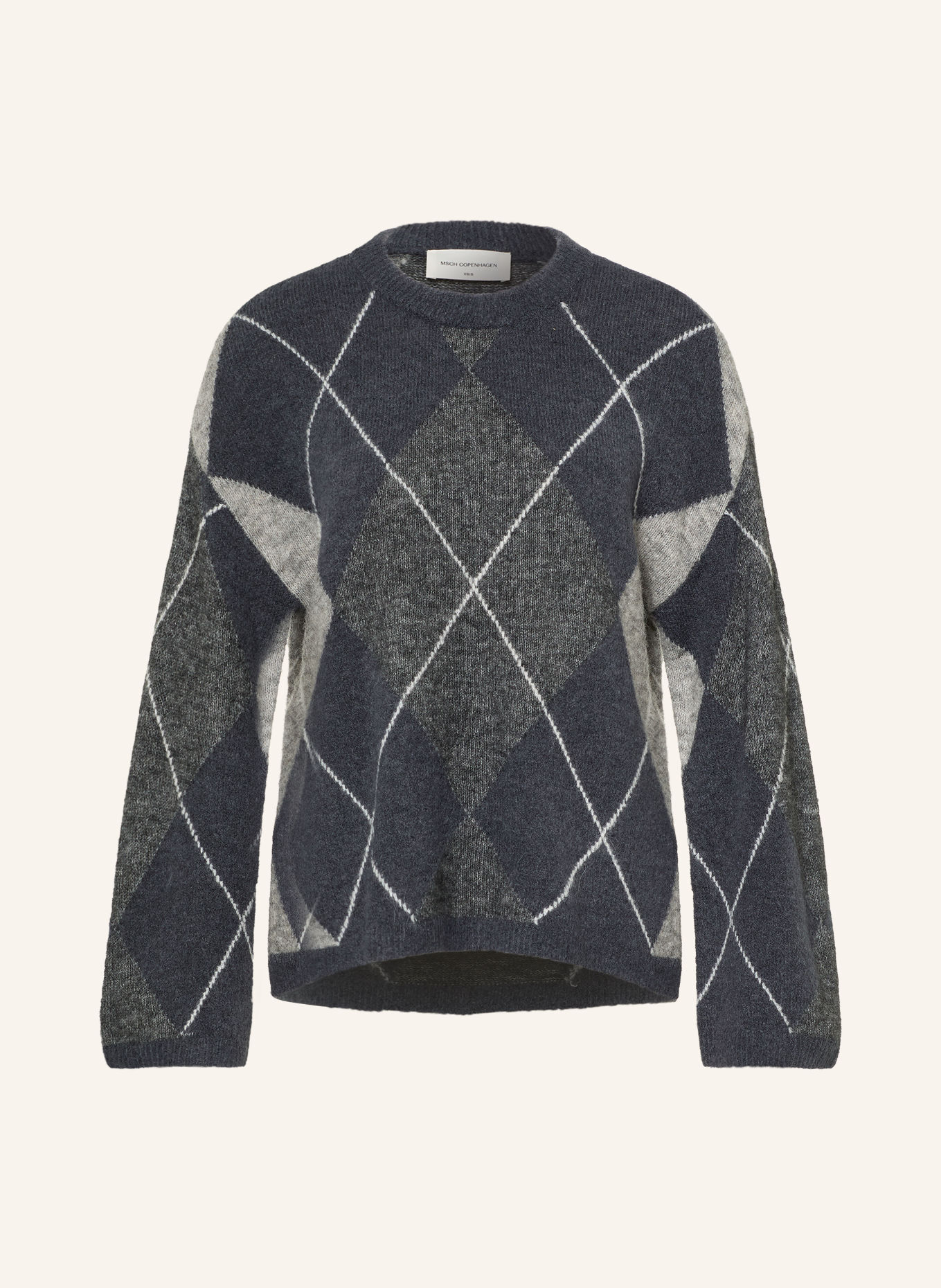 MSCH COPENHAGEN MSCHADIN Sweater: DARK GRAY / LIGHT GRAY / GRAY