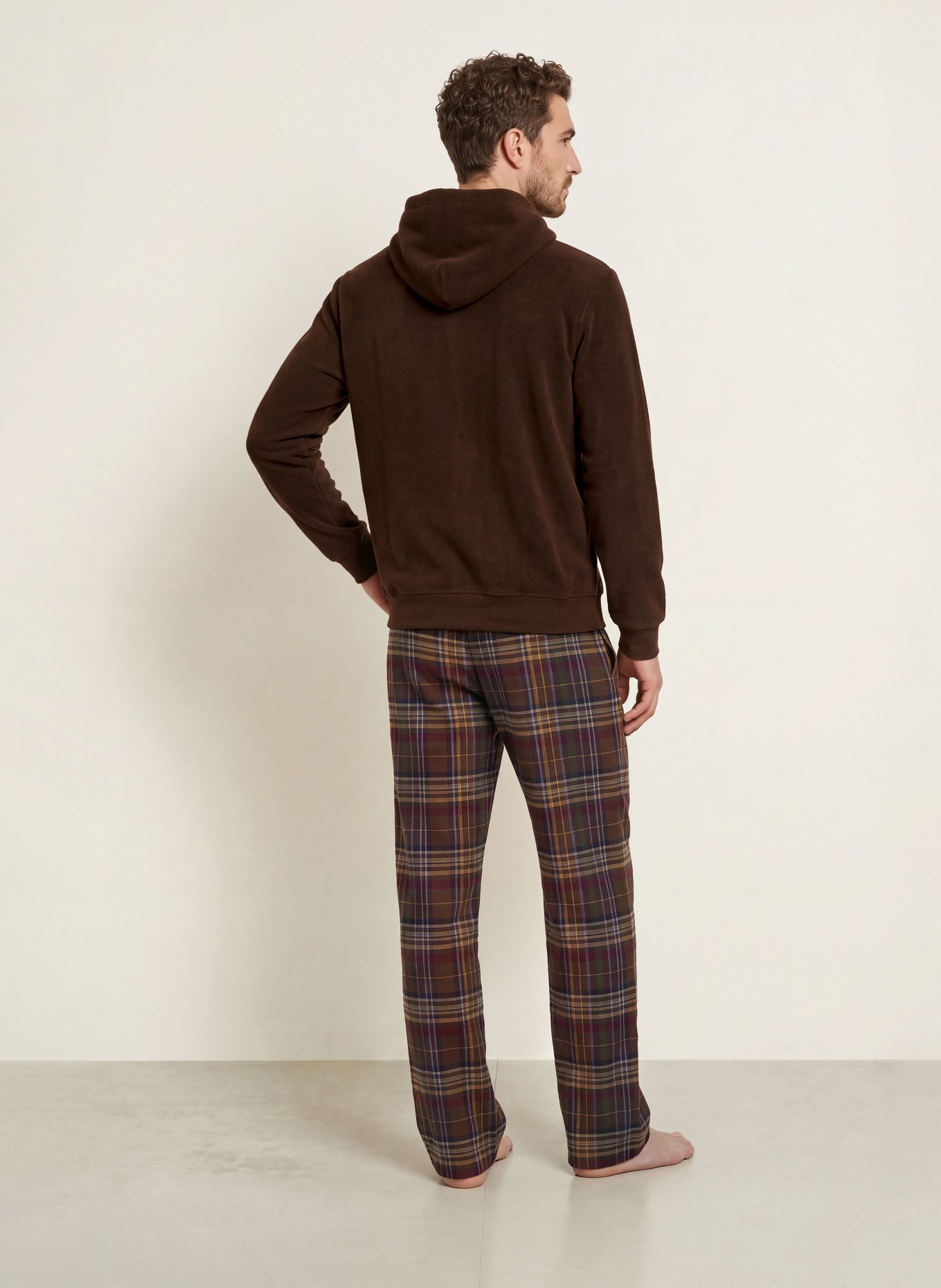 POLO RALPH LAUREN Loungehoodie van fleece: MARRON FONCÉ