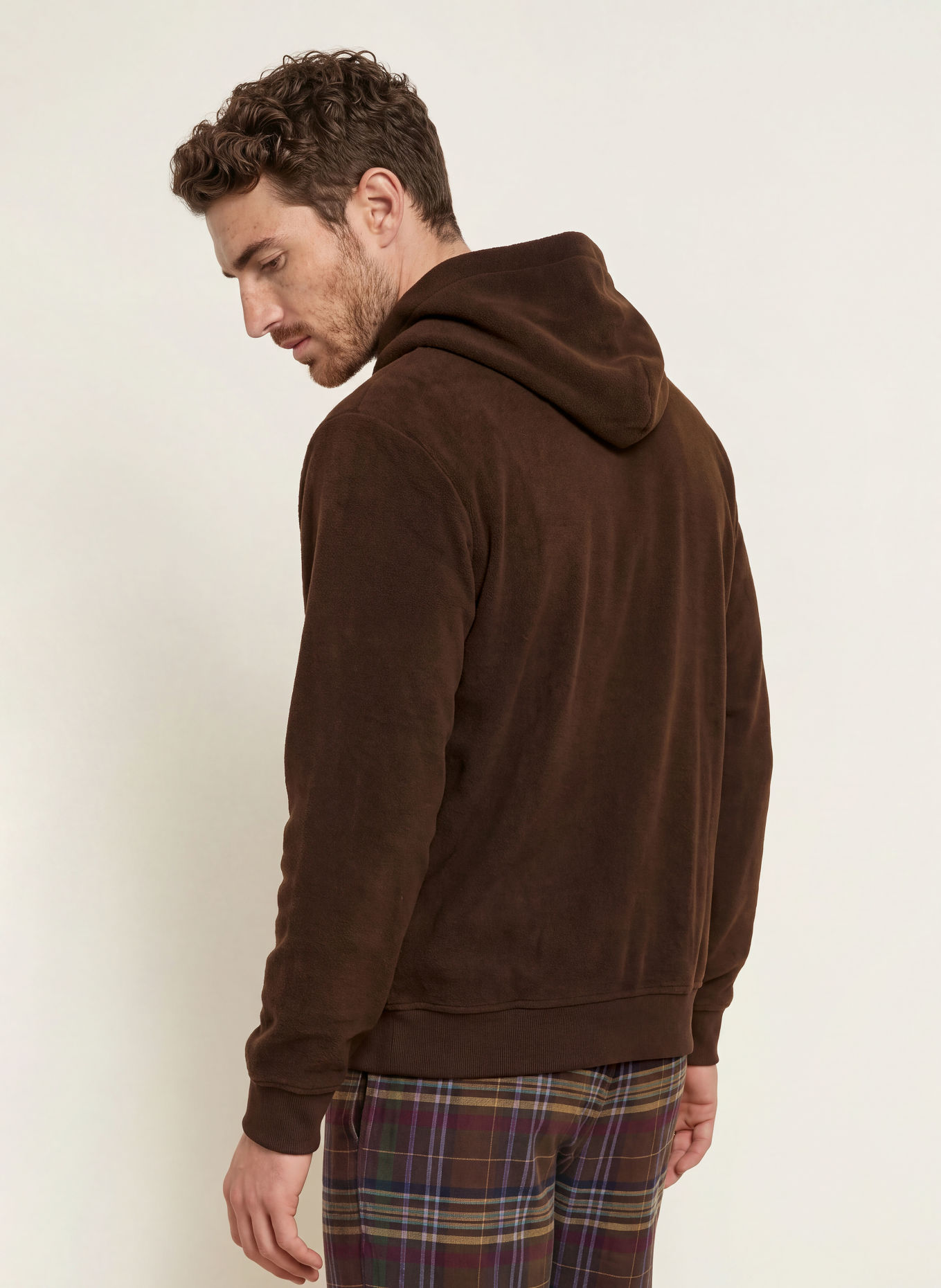 POLO RALPH LAUREN Loungehoodie van fleece: MARRON FONCÉ