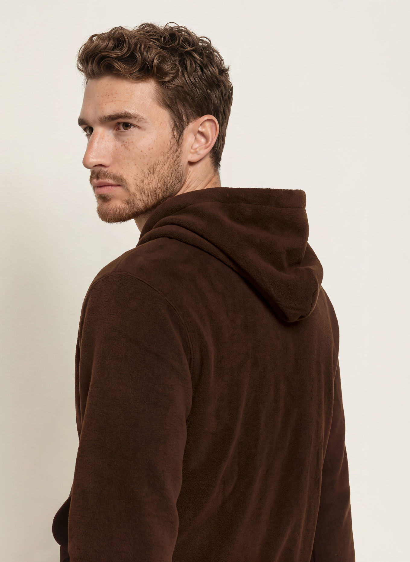 POLO RALPH LAUREN Loungehoodie van fleece: MARRON FONCÉ