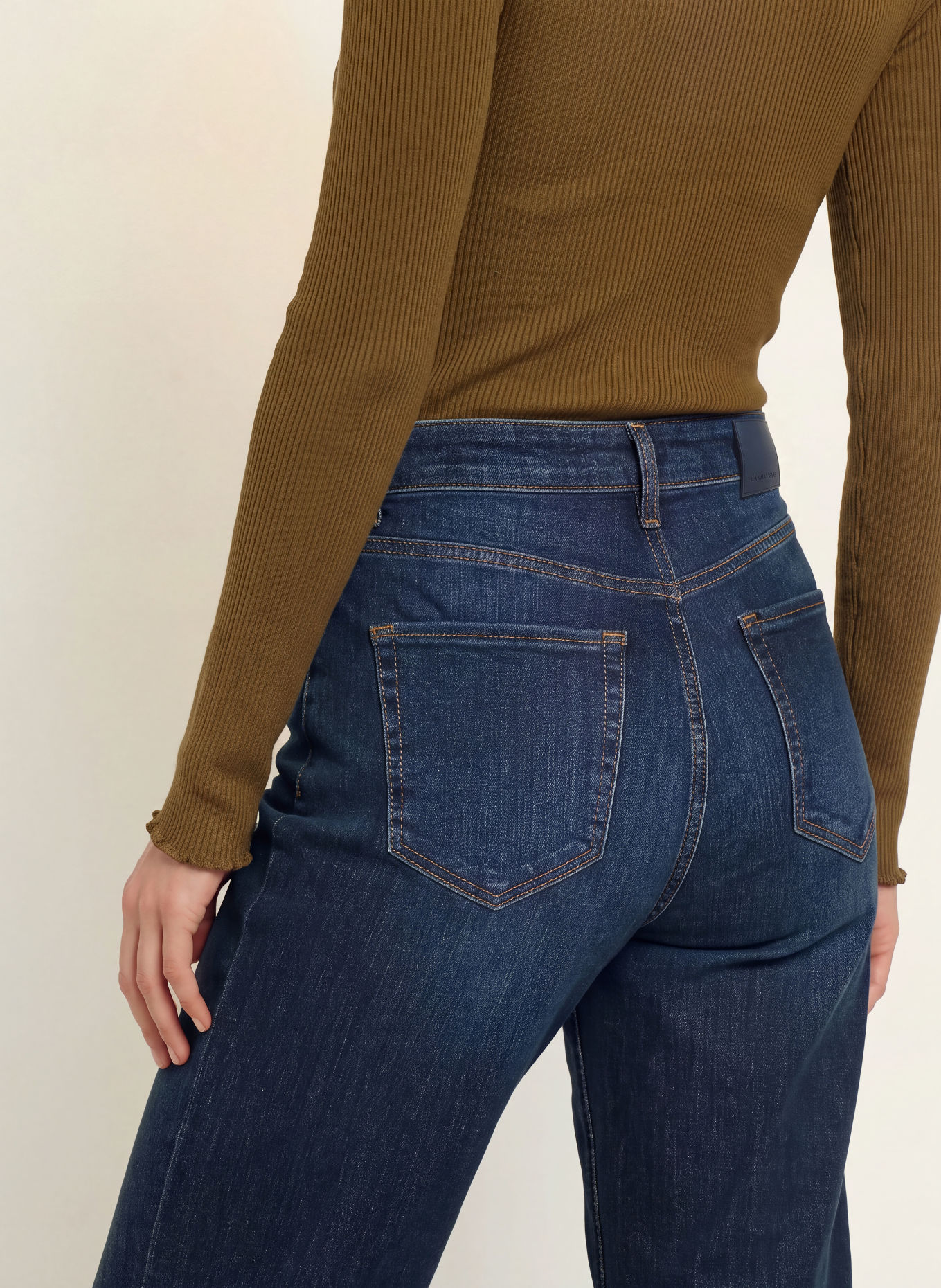 CAMBIO Jeansy typu barrel ELIN: 5103 dark used wash