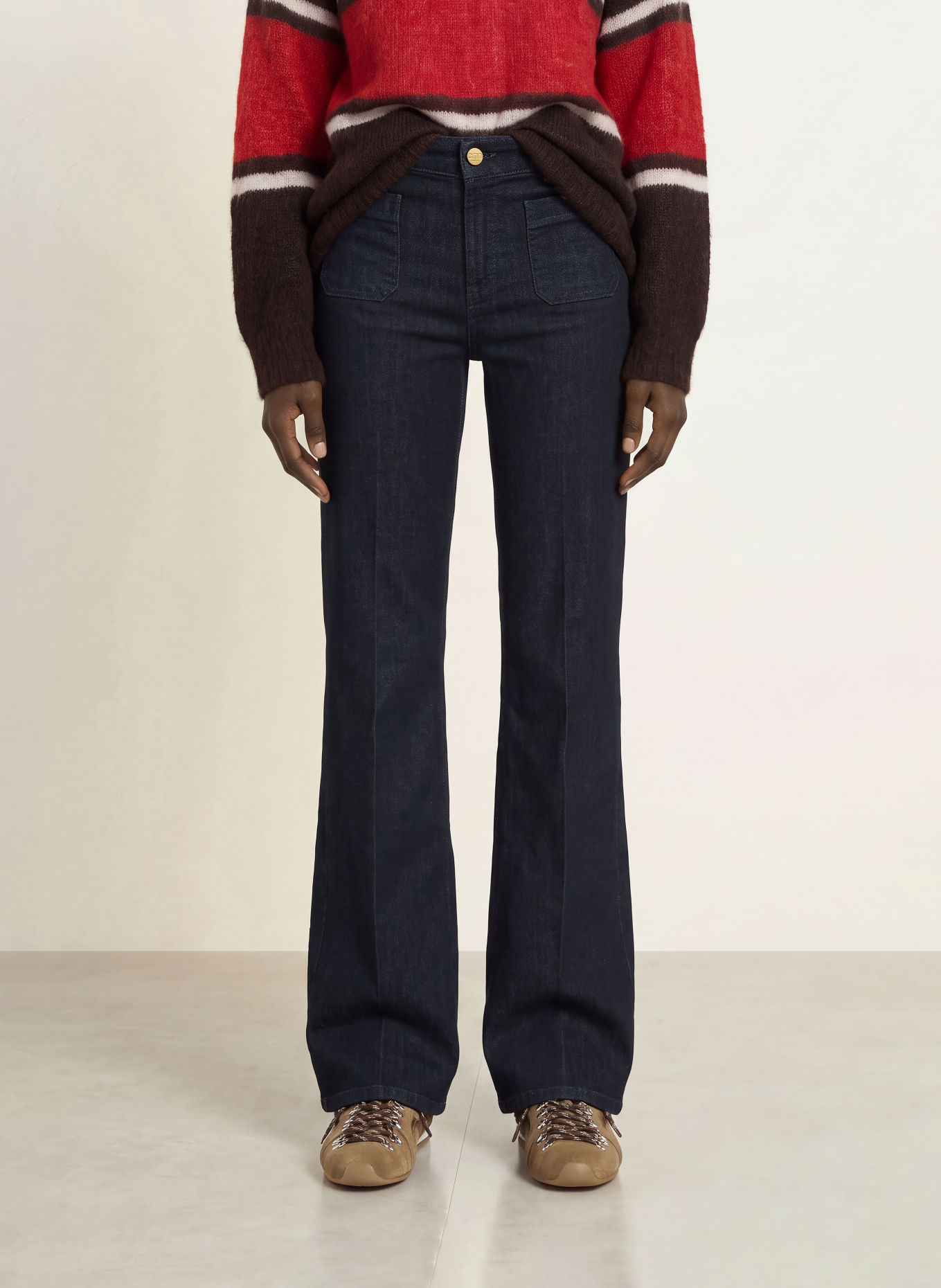 CAMBIO Jeansy flared AMARA: 5006 modern rinsed
