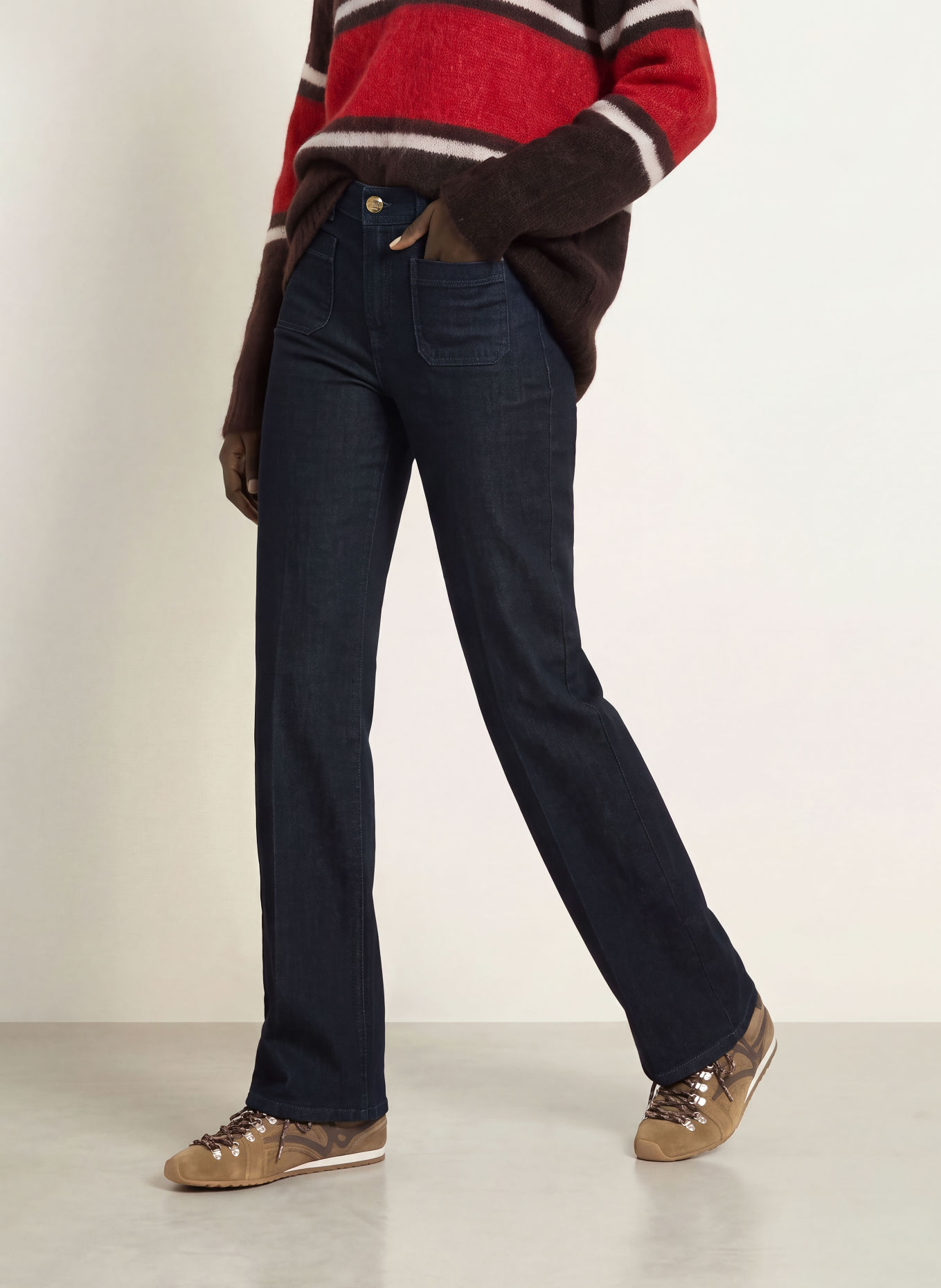 CAMBIO Jeansy flared AMARA: 5006 modern rinsed