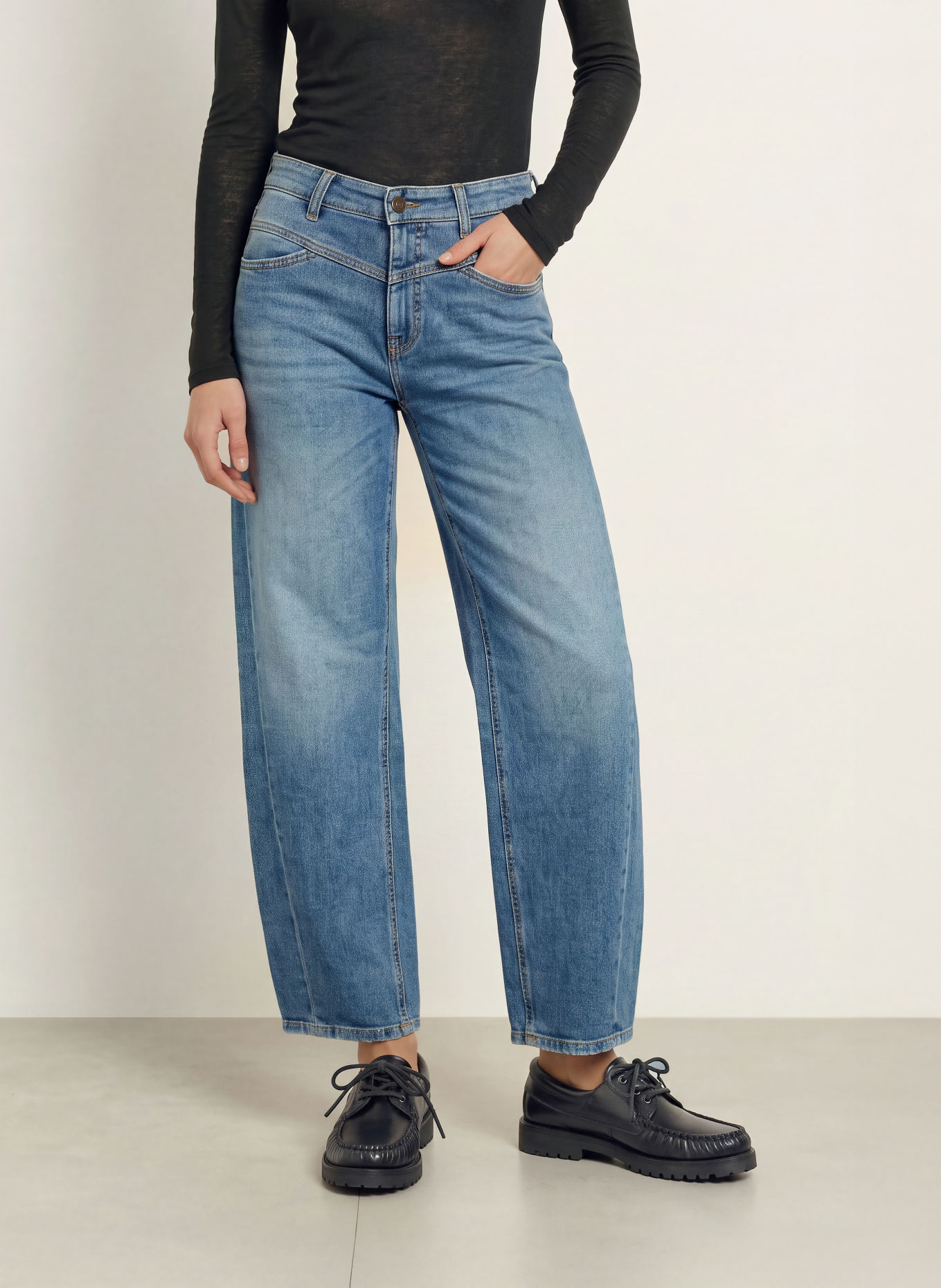 CAMBIO Barrell Jeans ORNELLA: 5205 cross worn used