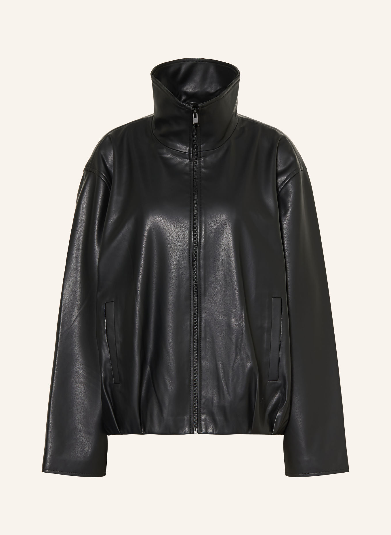 LAMARQUE Jacke DENITA in Lederoptik: SCHWARZ