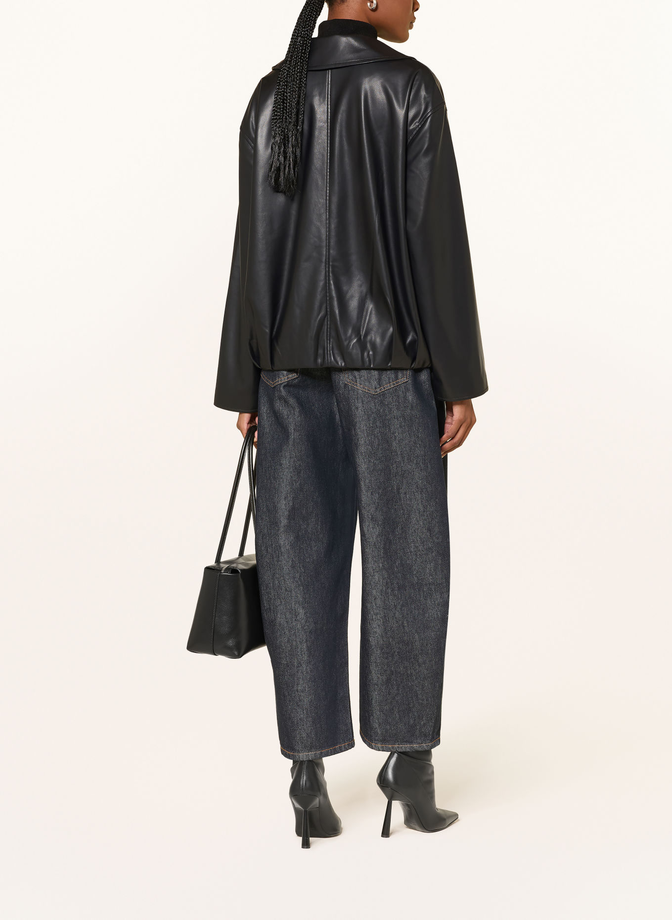 LAMARQUE Jacke DENITA in Lederoptik: SCHWARZ
