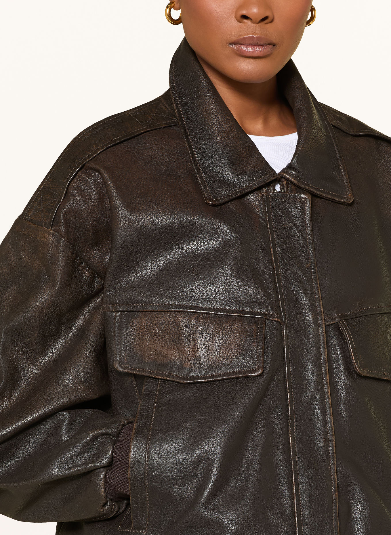 LAMARQUE Lederjacke TREVANNA: DUNKELBRAUN