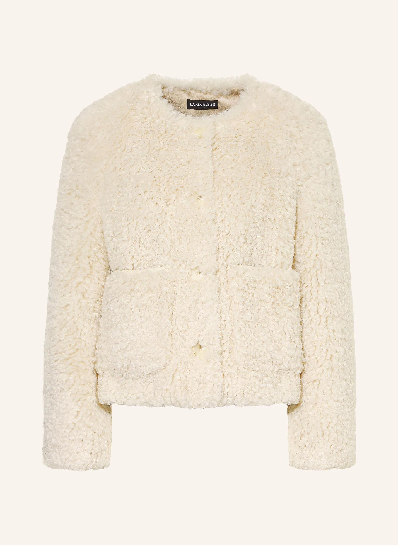 LAMARQUE Kunstfell-Jacke EMILIA: ECRU
