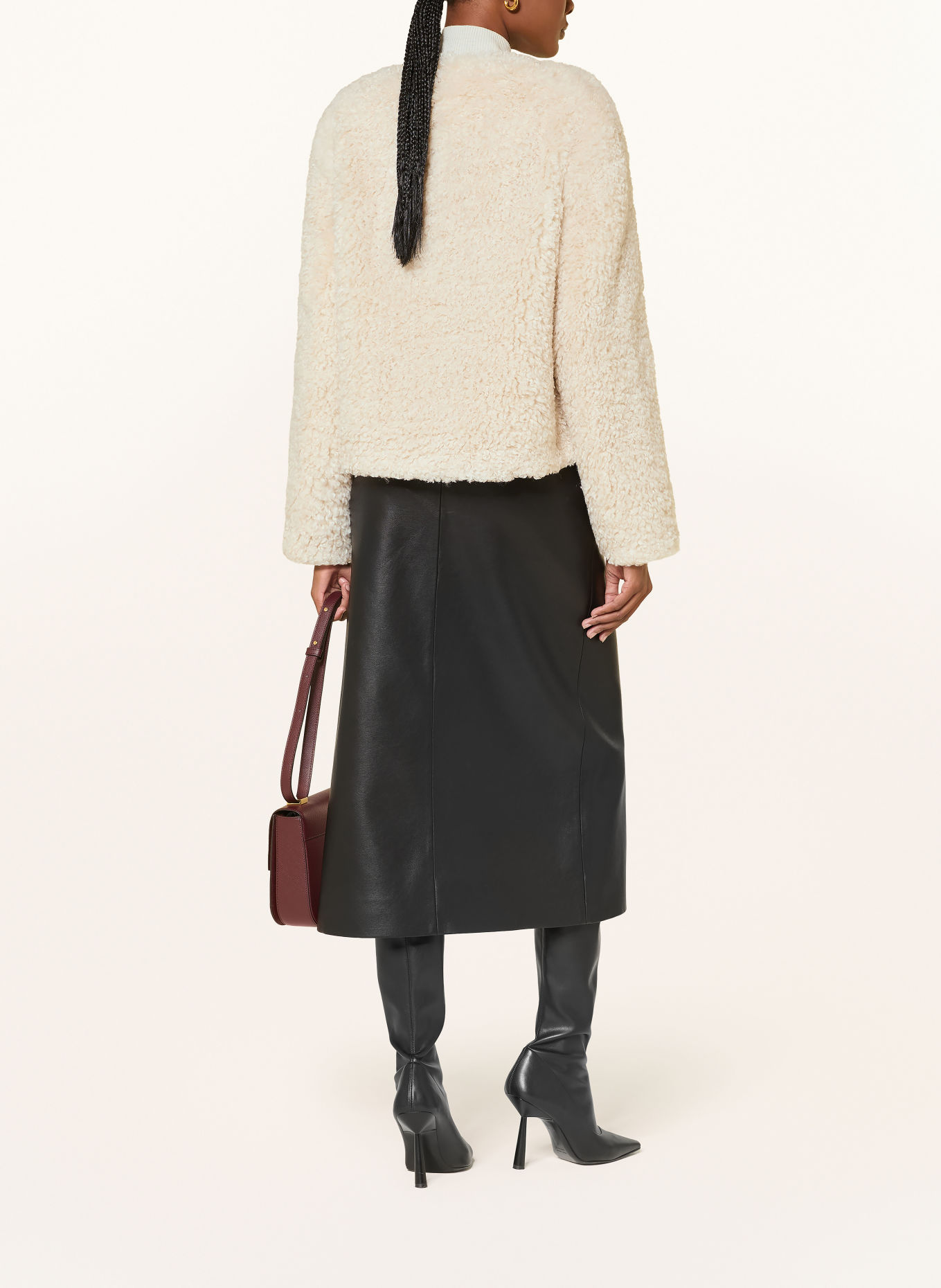 LAMARQUE Kunstfell-Jacke EMILIA: ECRU