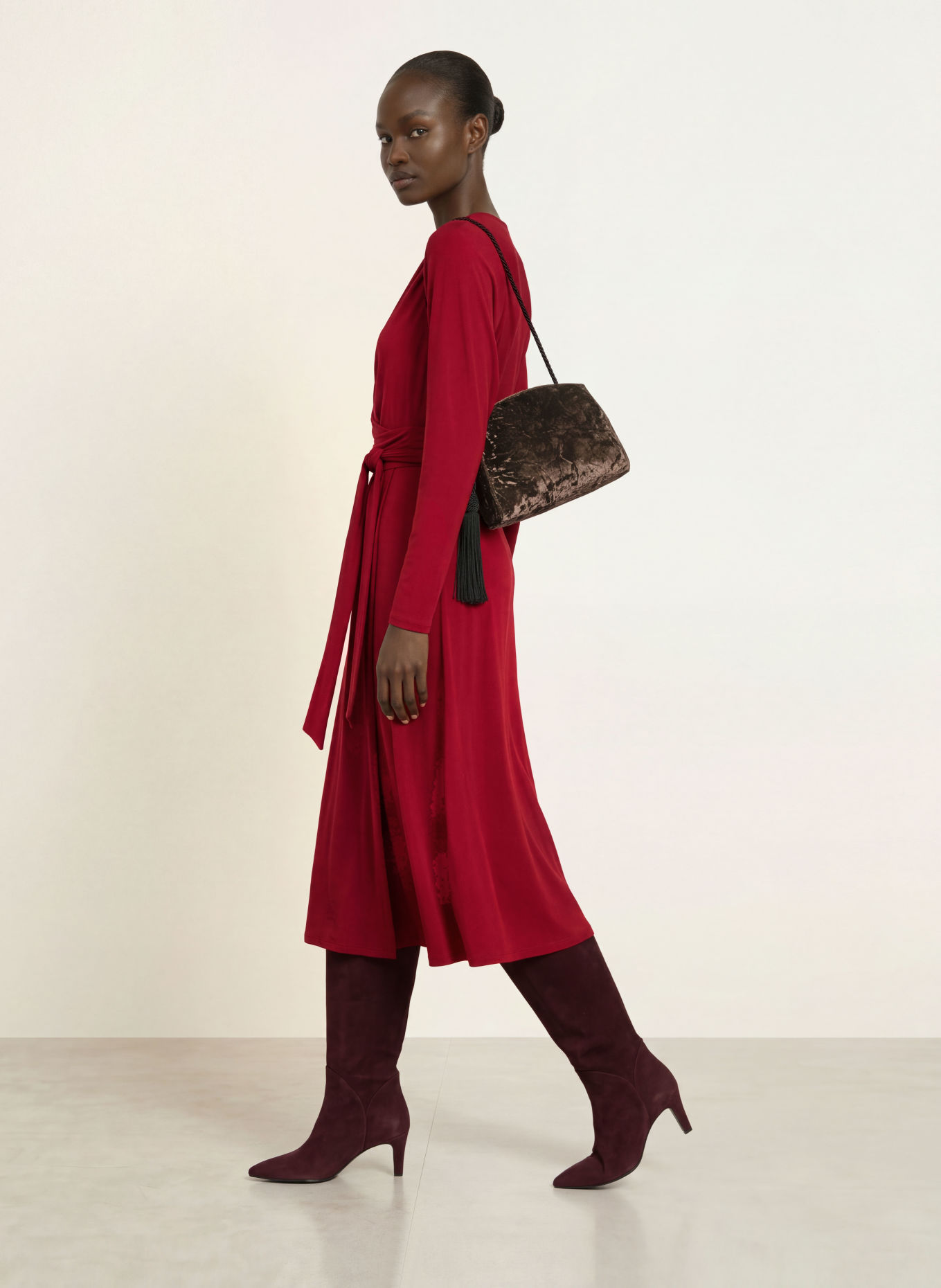 DIANE VON FURSTENBERG Wickelkleid AMARA: DUNKELROT