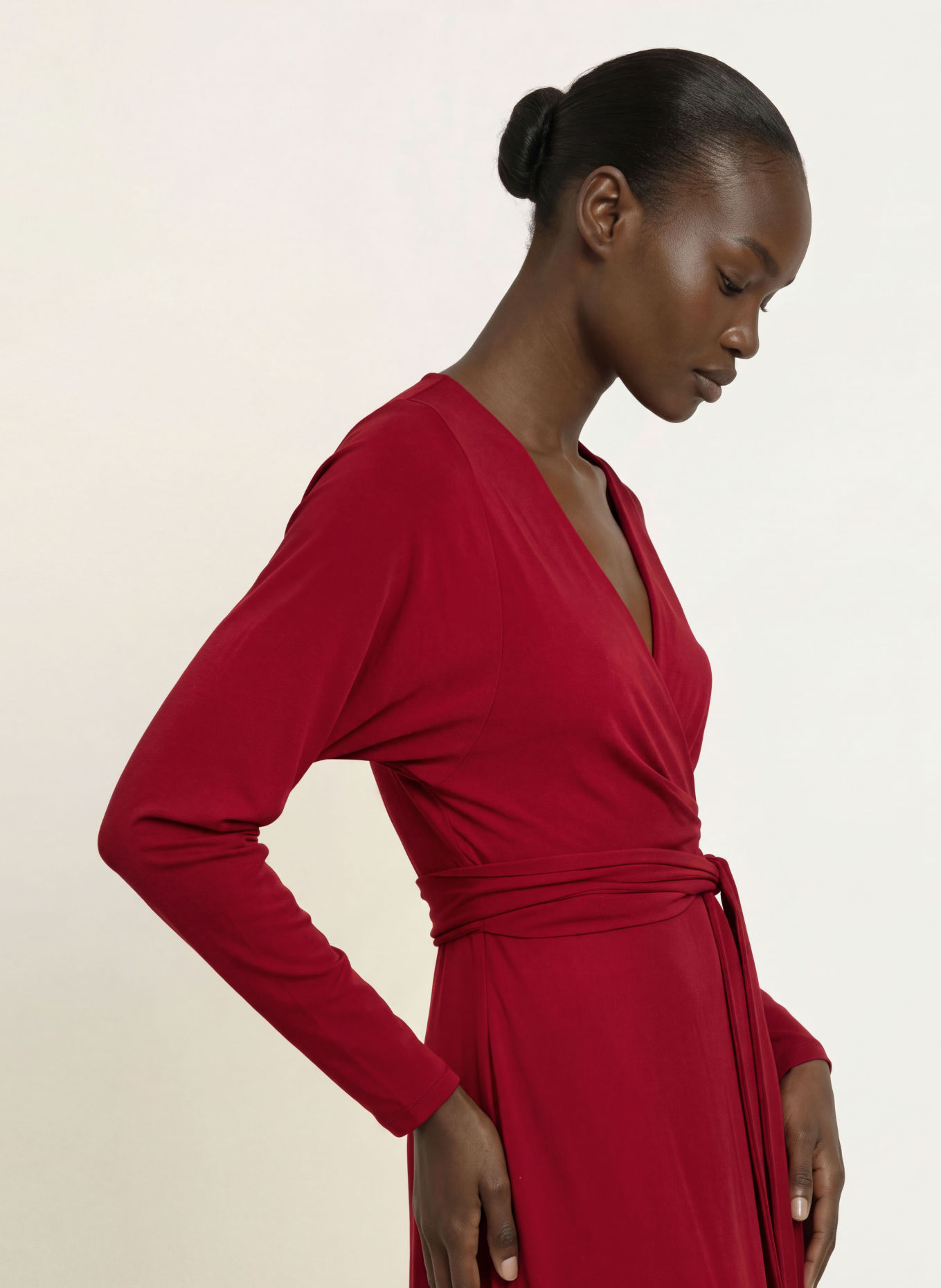 DIANE VON FURSTENBERG Wickelkleid AMARA: DUNKELROT