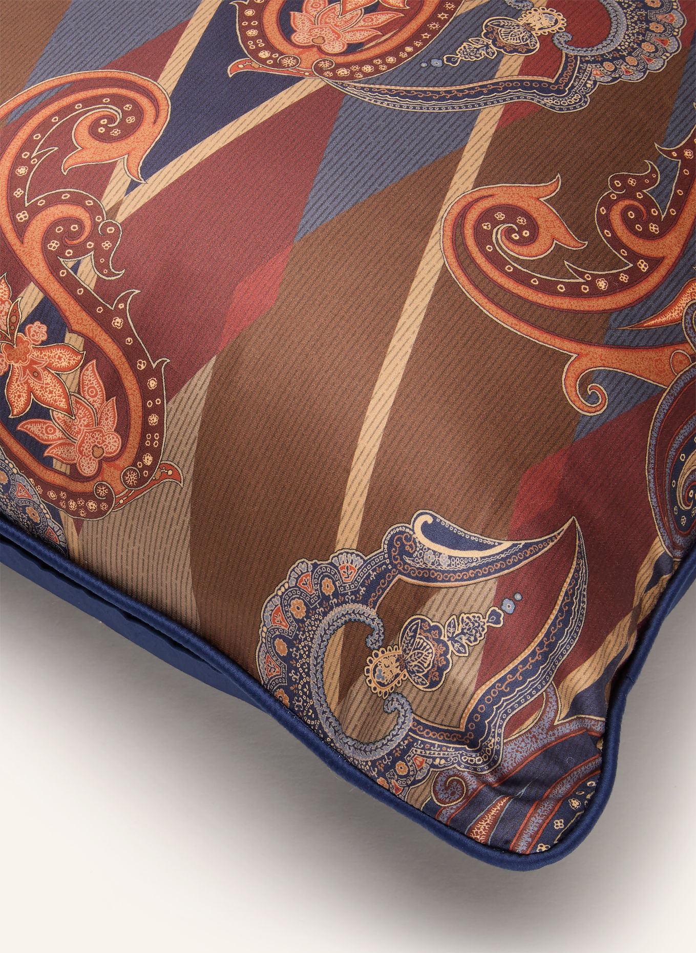 ETRO Home Prydnadskudde: BRUN / ORANGE / MÖRKBLÅ