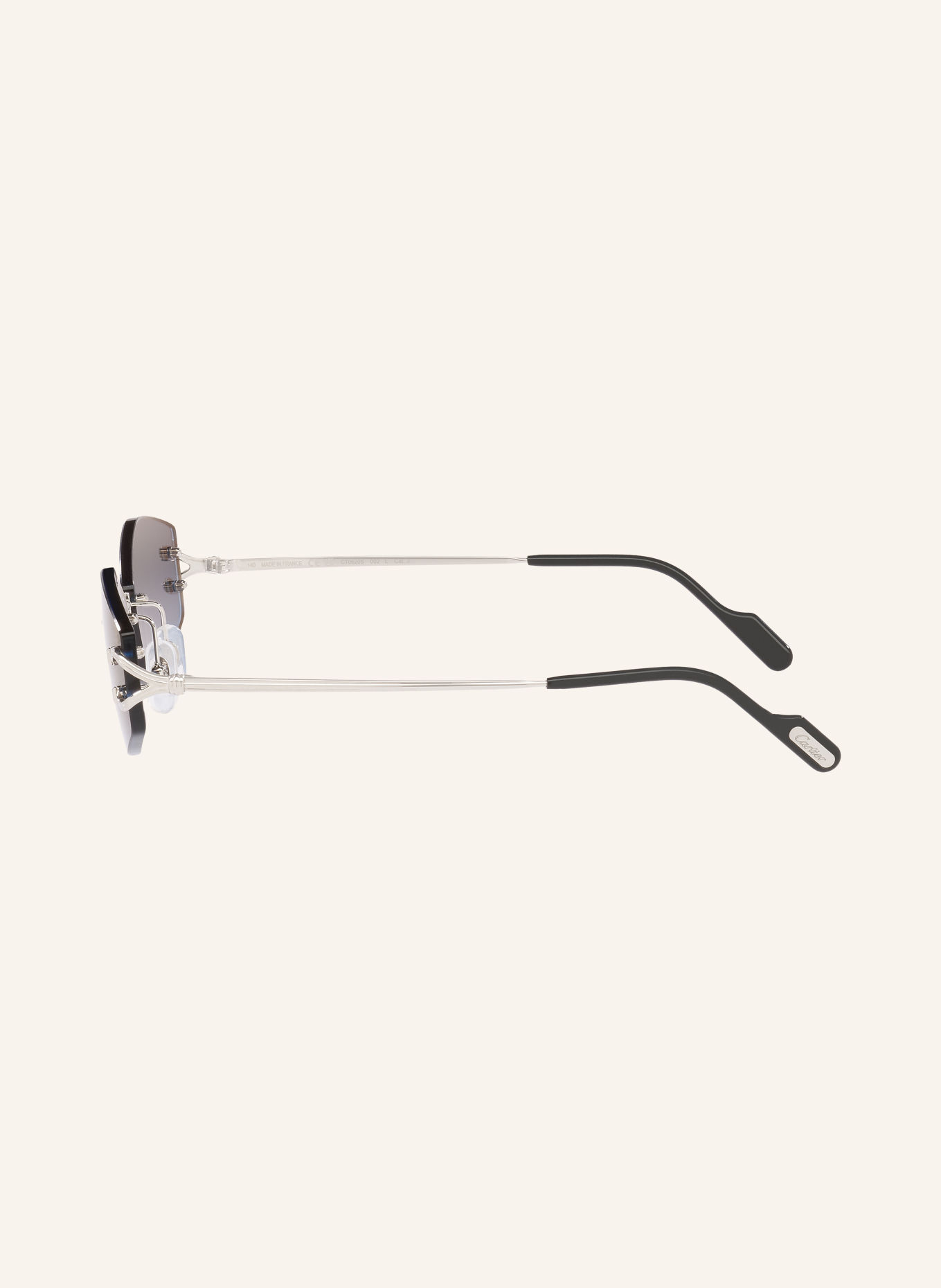 Cartier Sunglasses 6L001948: SILVER/BLUE GRADIENT