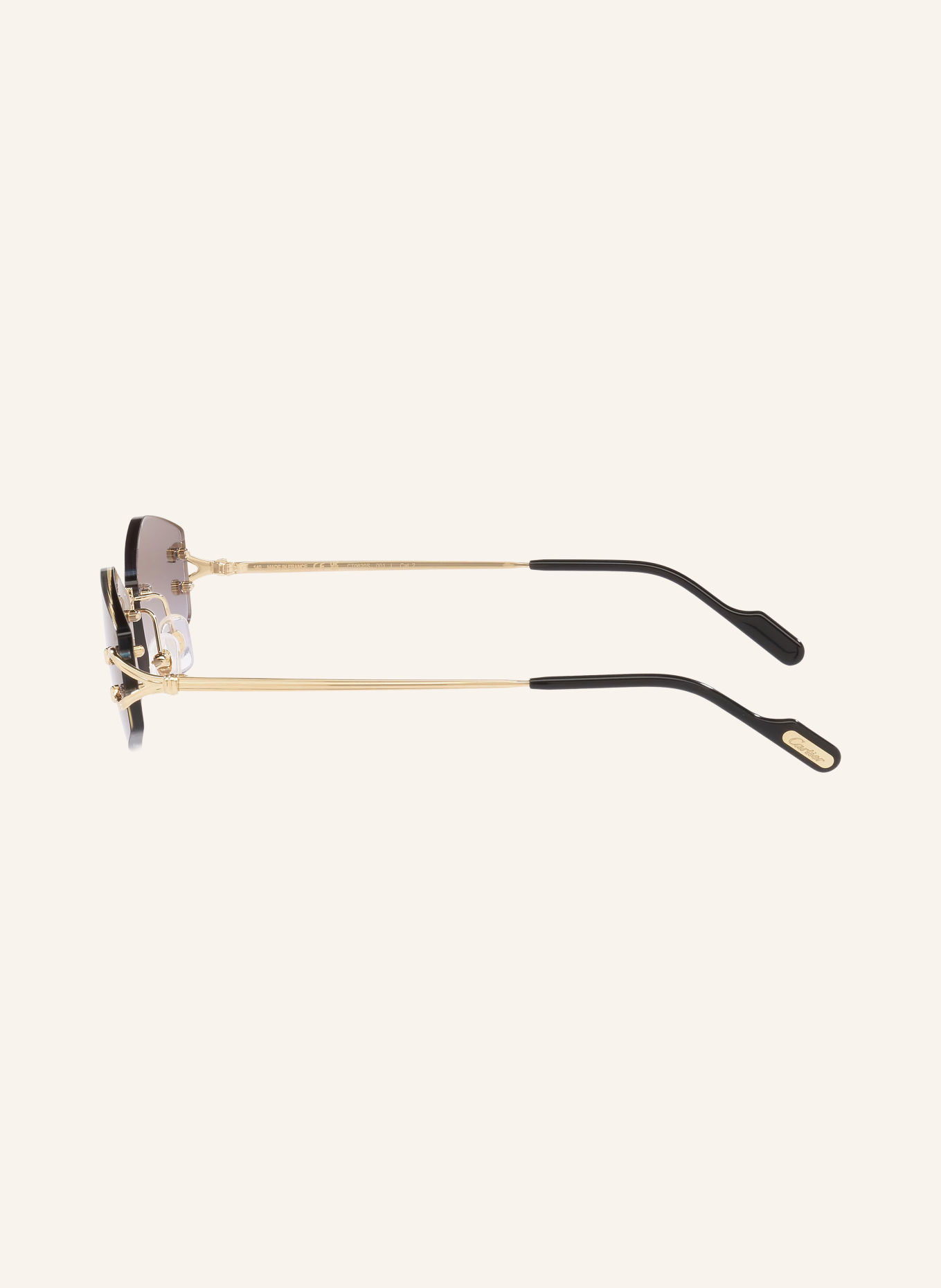 Cartier Zonnebril 6L001948: GOUD/ GRIJS