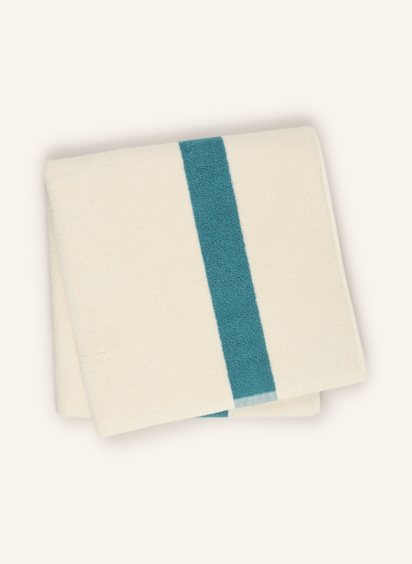HAY Duschtuch: CREME / GRÜN