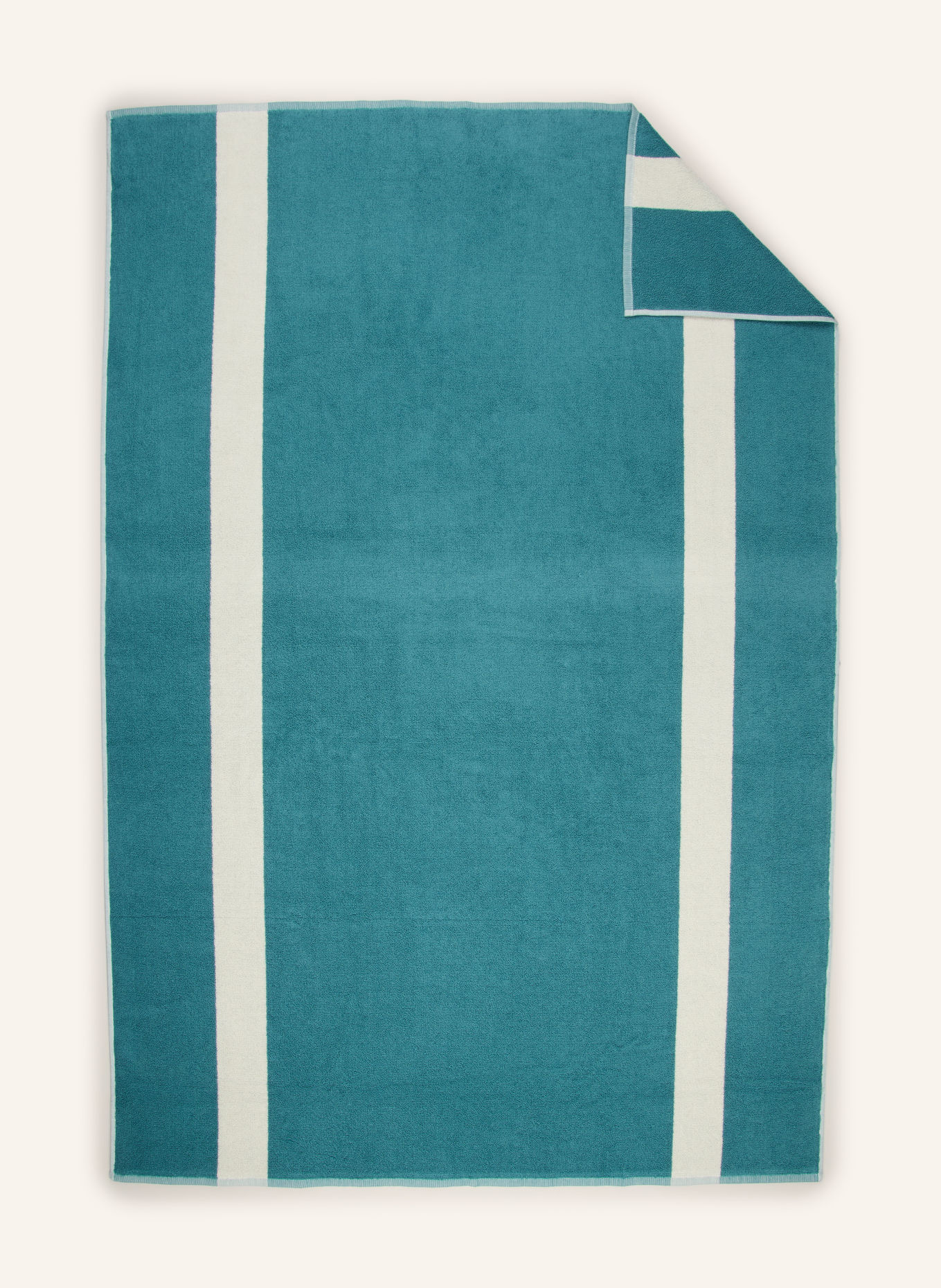 HAY Bath towel: GREEN / WHITE