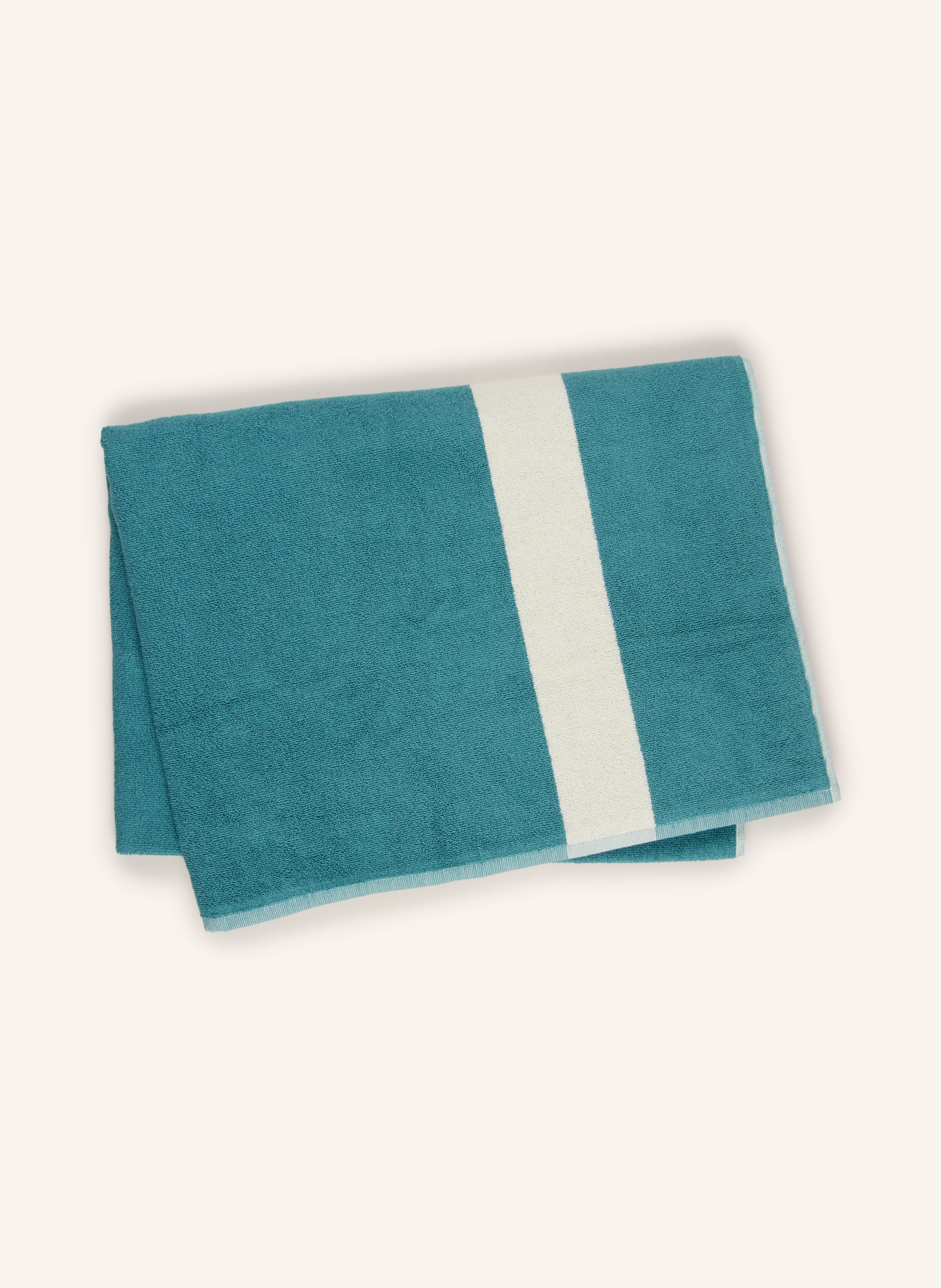 HAY Bath towel: GREEN / WHITE