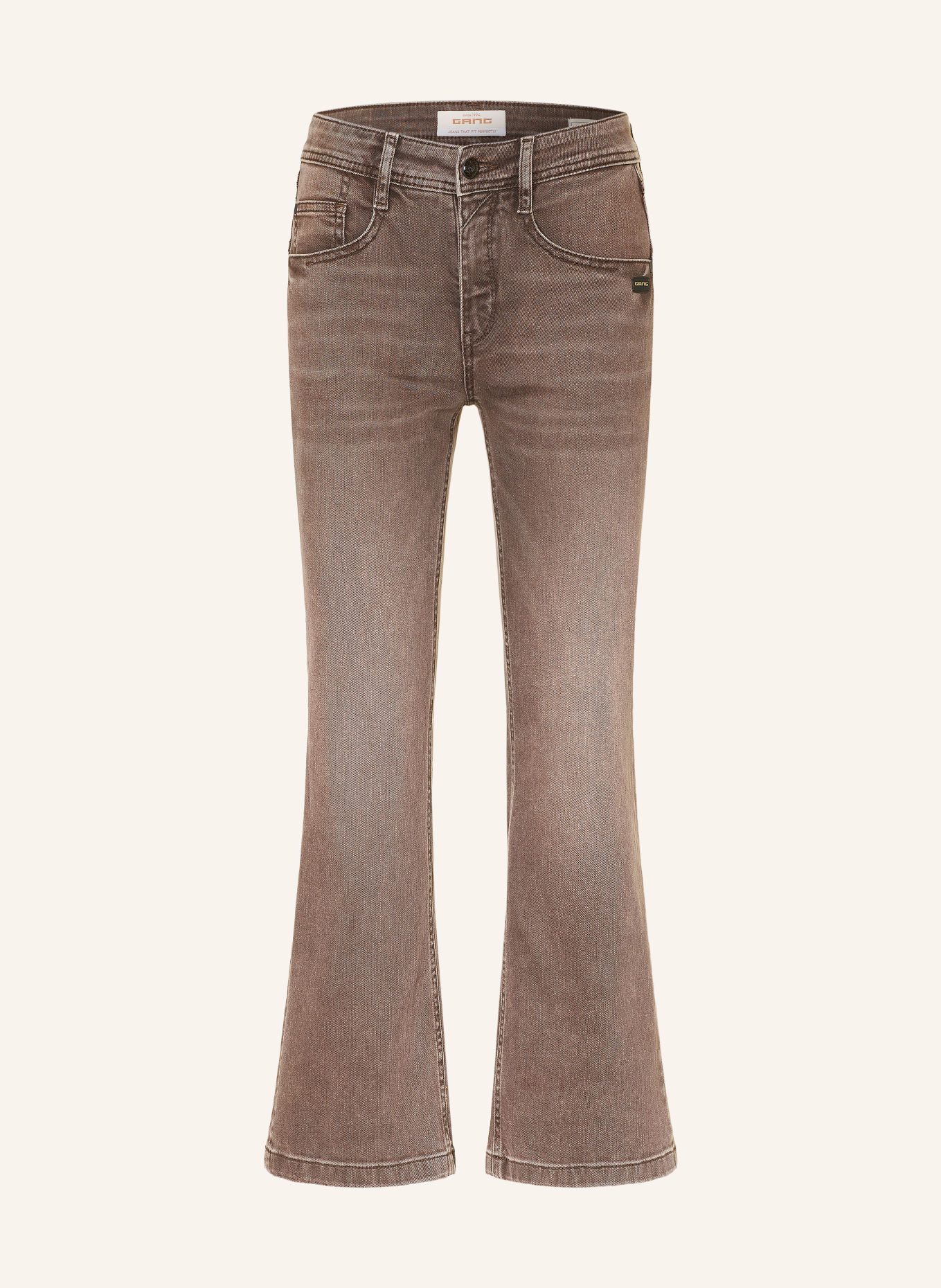 GANG Cropped jeans 94 AMELIE KICK: 7291 brown authentic wash
