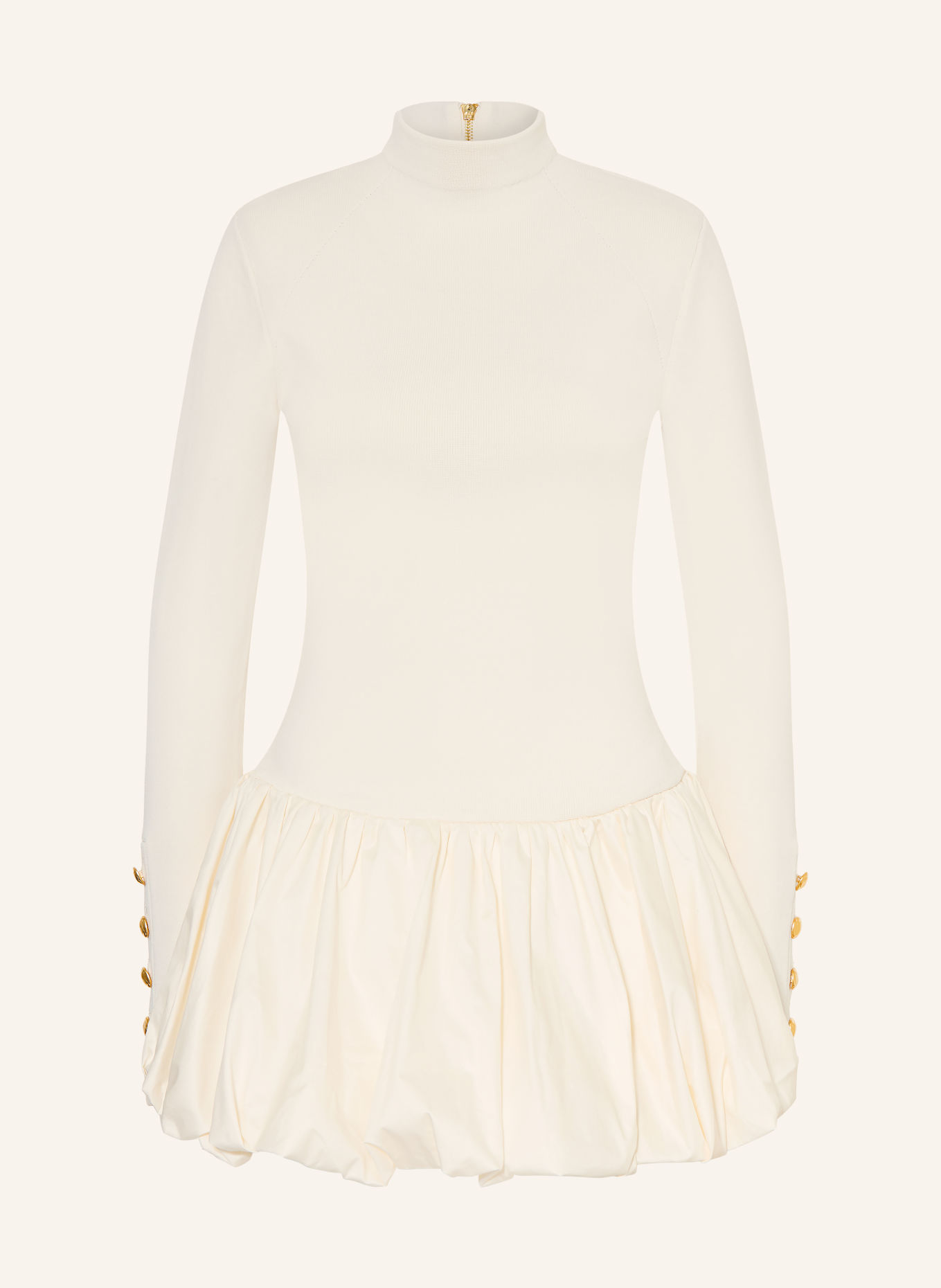 Aje. ELODI Dress in a mix of materials: CREAM