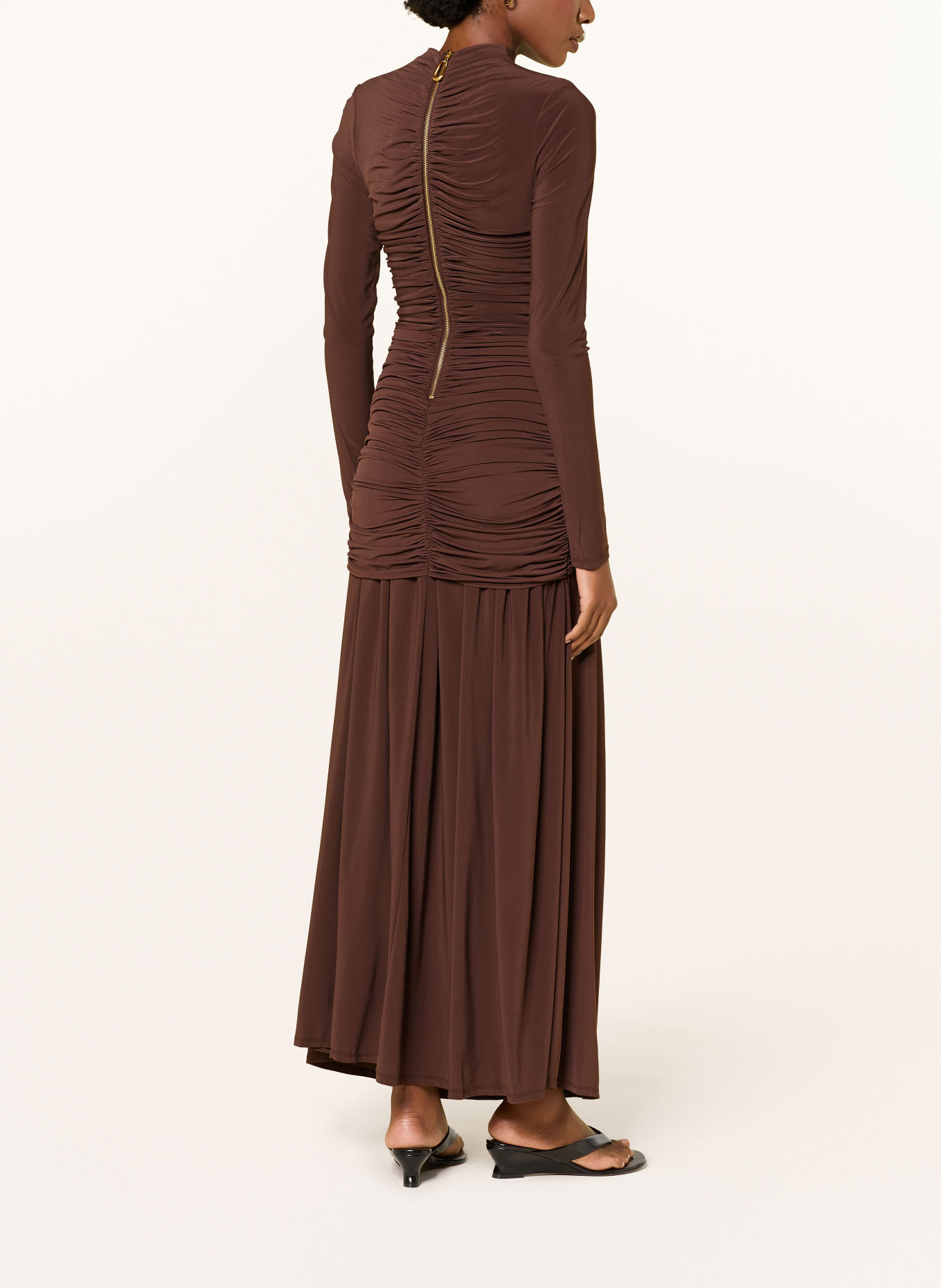 Aje. SELAH Jersey Dress: DARK BROWN