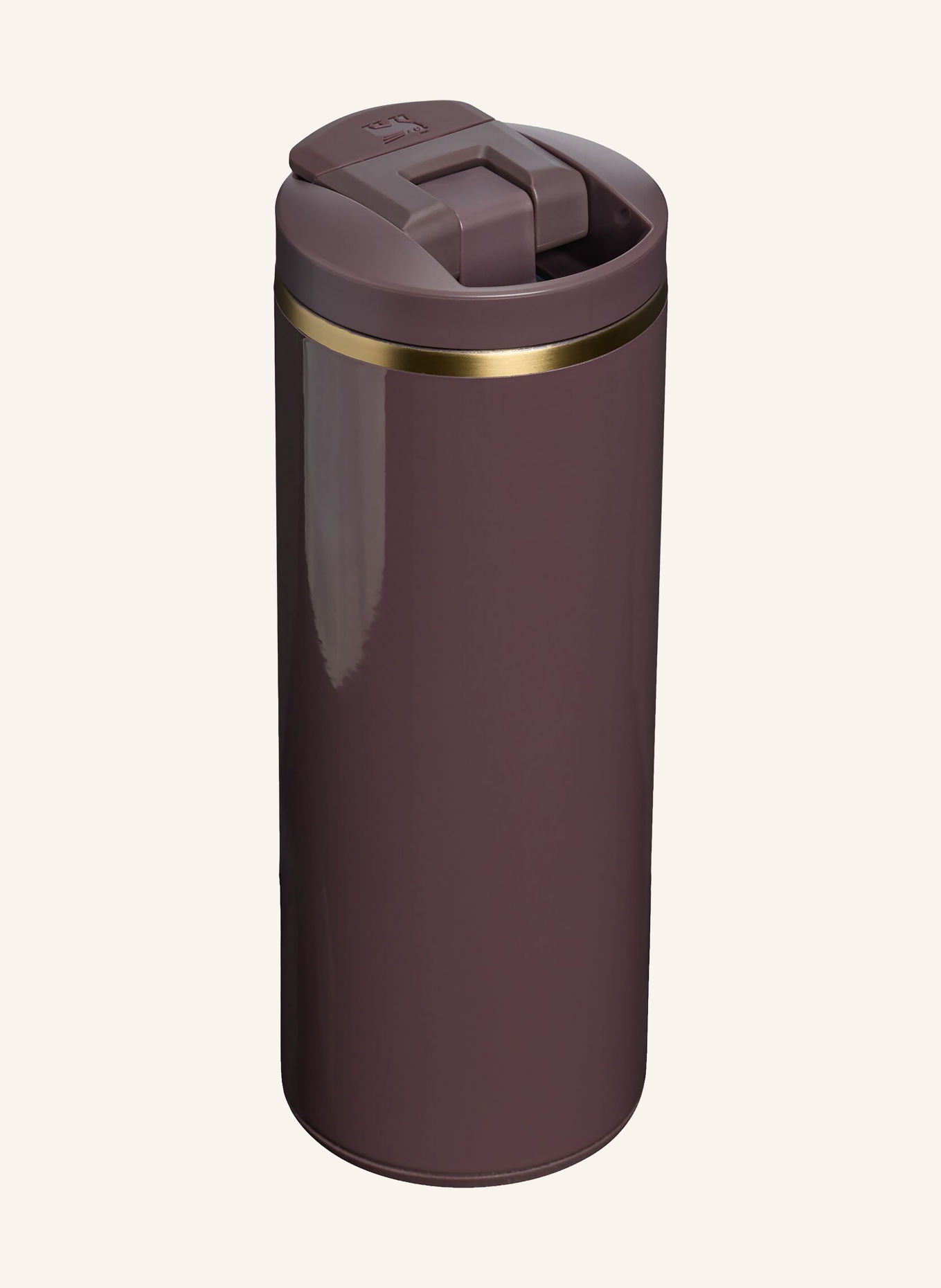 STANLEY THE TRANSIT FLIPTOP Insulated Mug: BROWN / GOLD