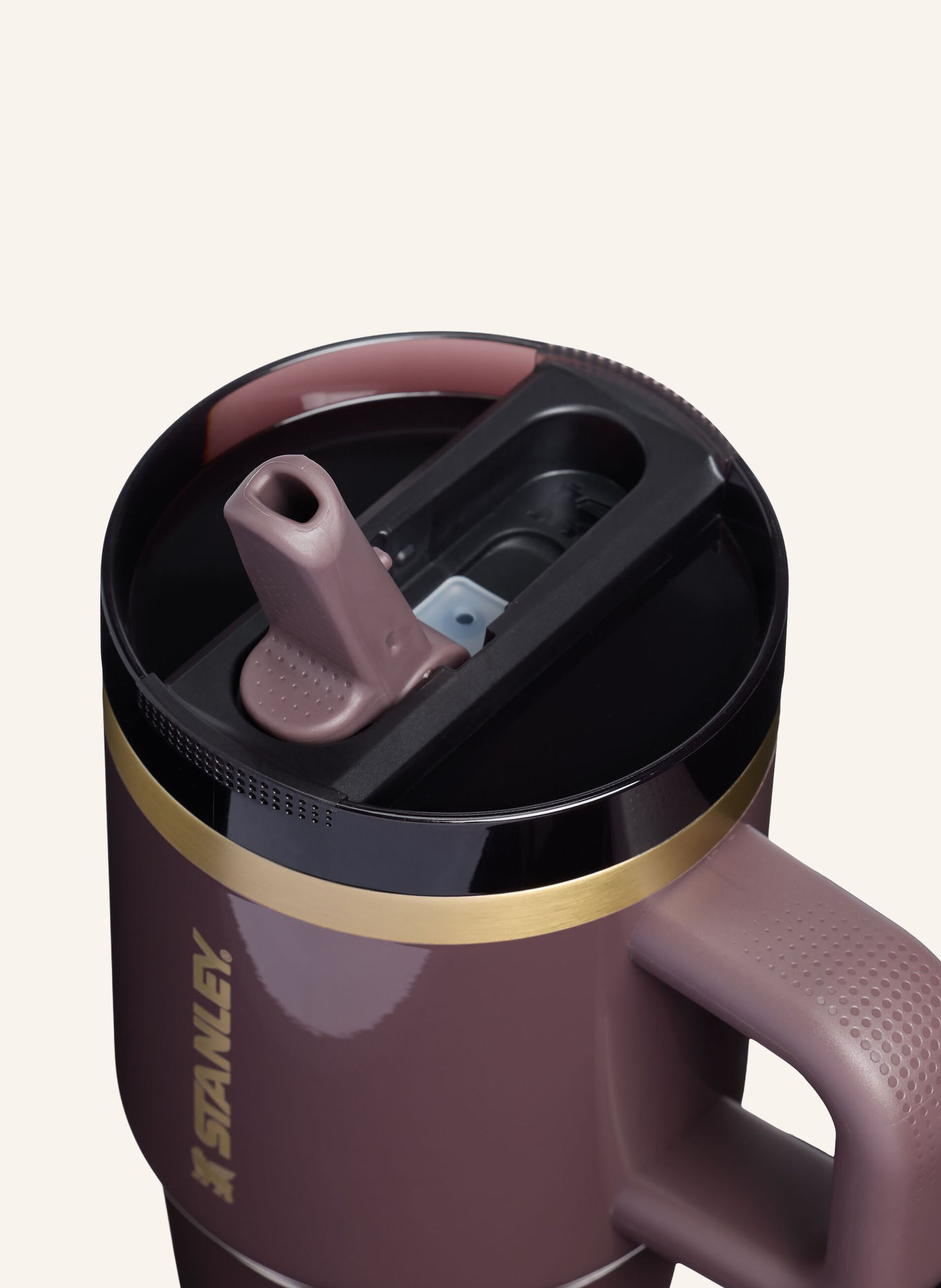 STANLEY Thermobeker THE QUENCHER FLIPSTRAW PROTOUR: BRUIN / GOUD