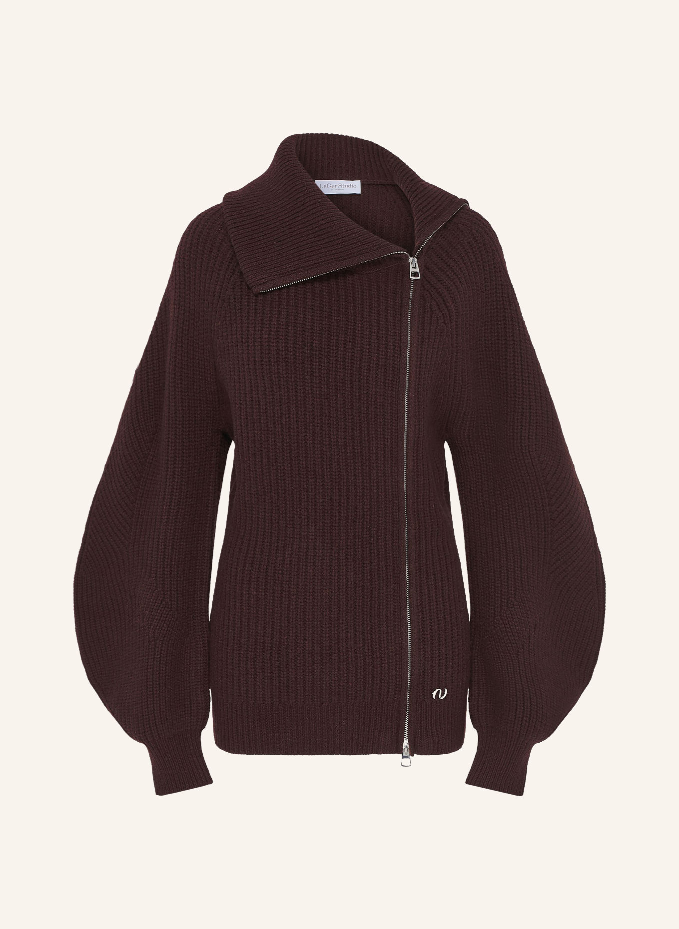 LeGer Studio Strickjacke GIOANA: DUNKELBRAUN
