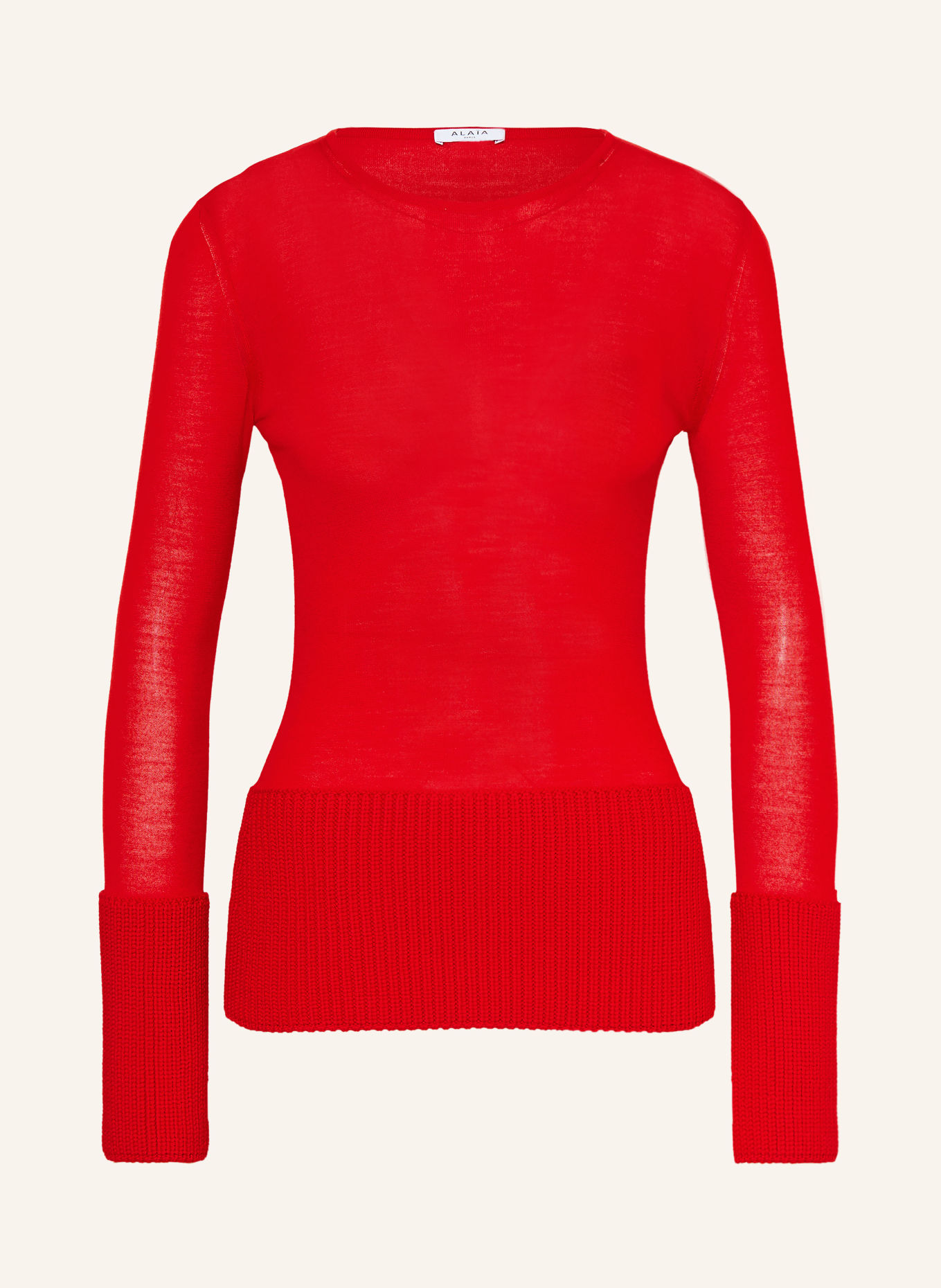 ALAÏA Longsleeve: ROT