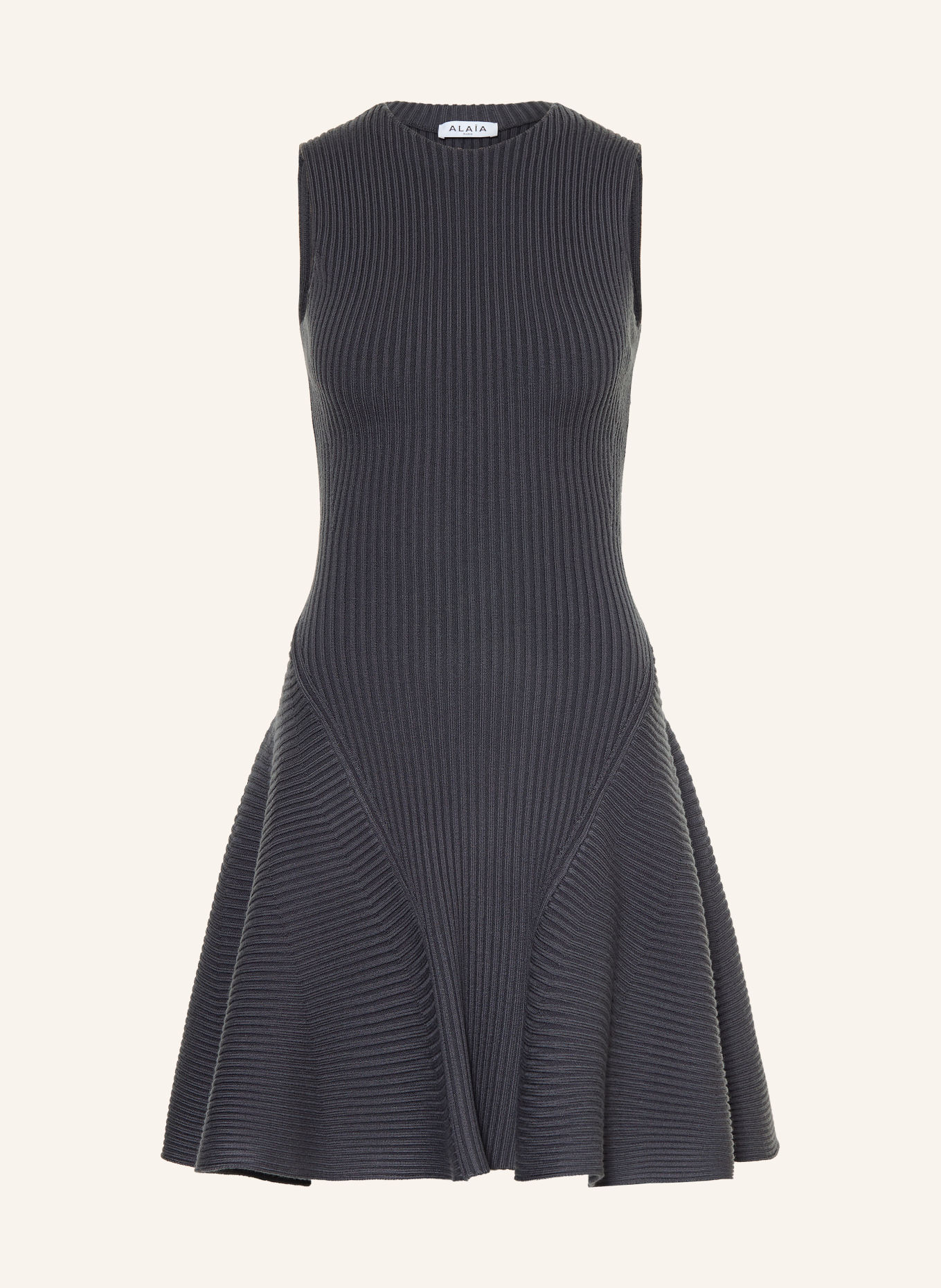 ALAÏA Gebreide jurk: DONKERGRIJS