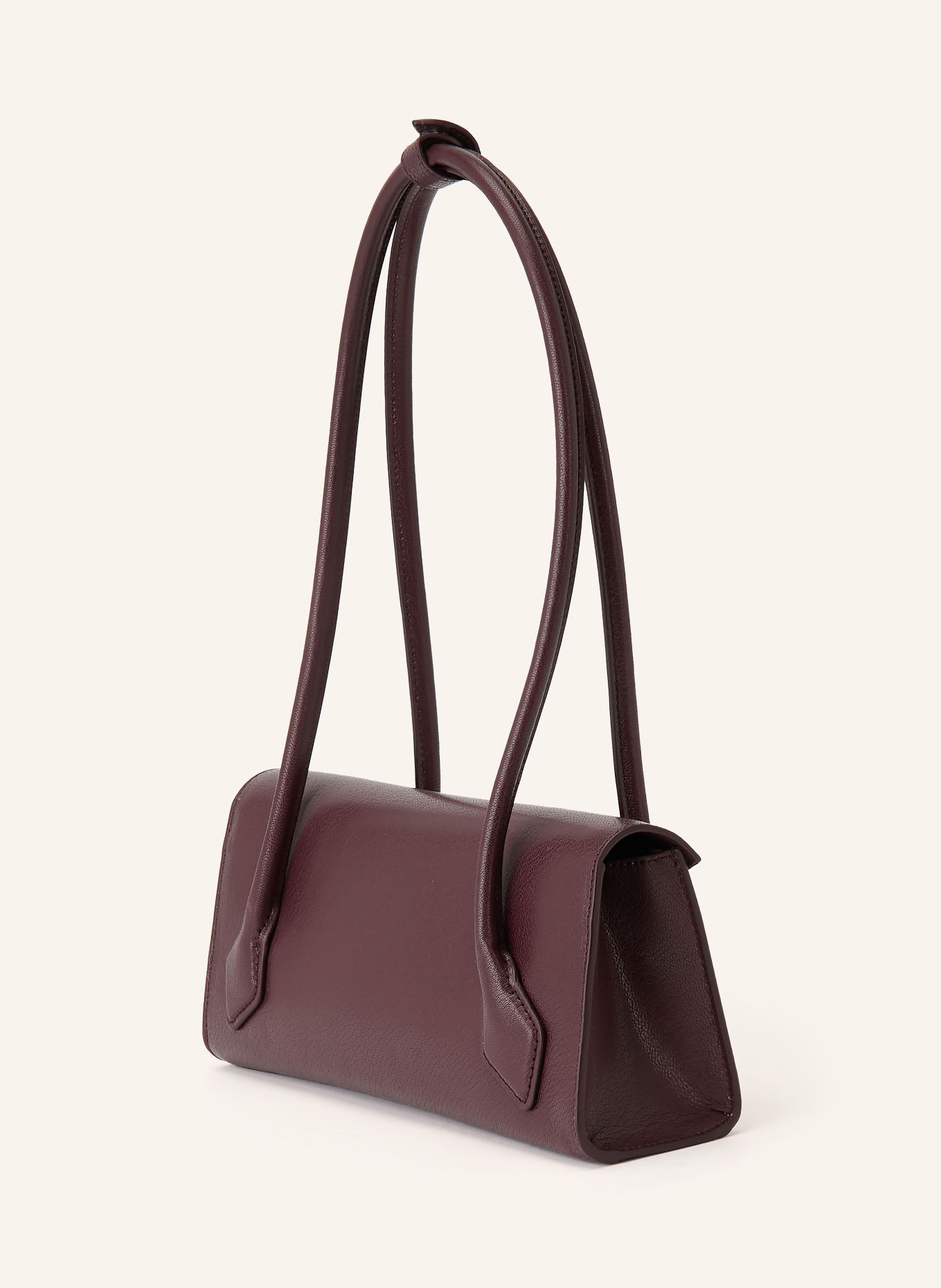 ALAÏA Schultertasche TECKEL FLAP SMALL: DUNKELROT