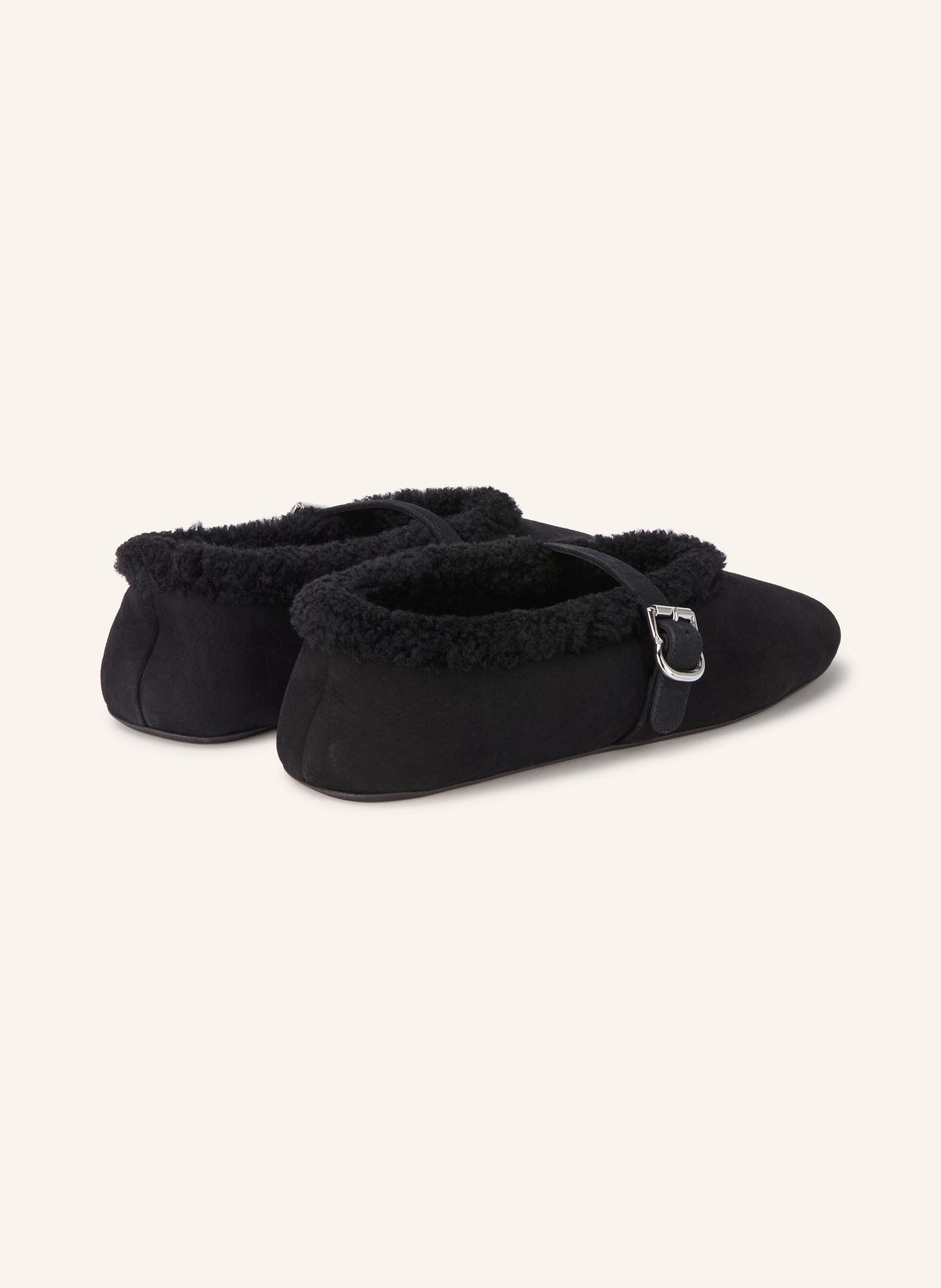 ALAÏA Mary-Jane ballerina's LA BALLERINE: ZWART