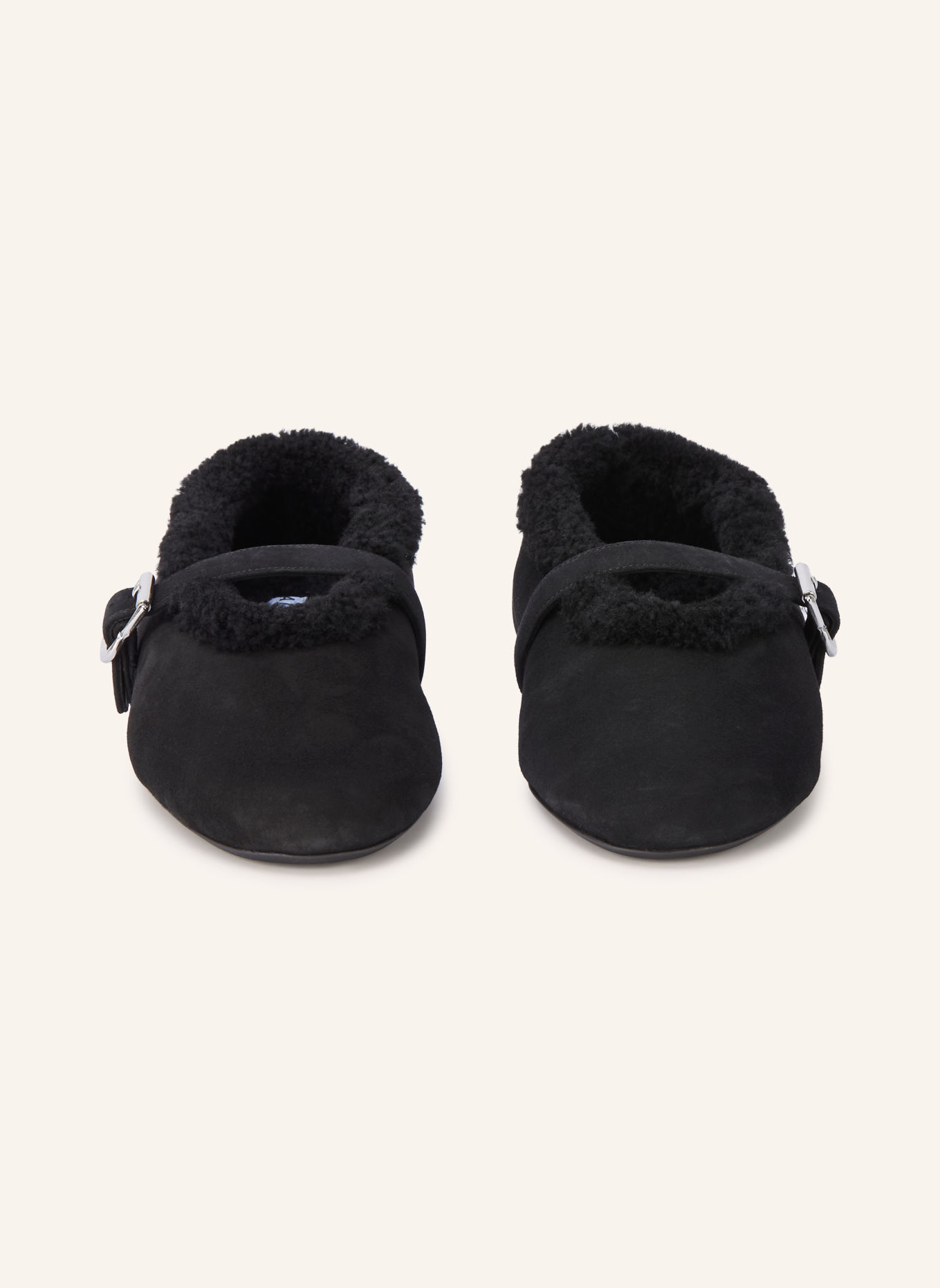 ALAÏA Mary-Jane ballerina's LA BALLERINE: ZWART