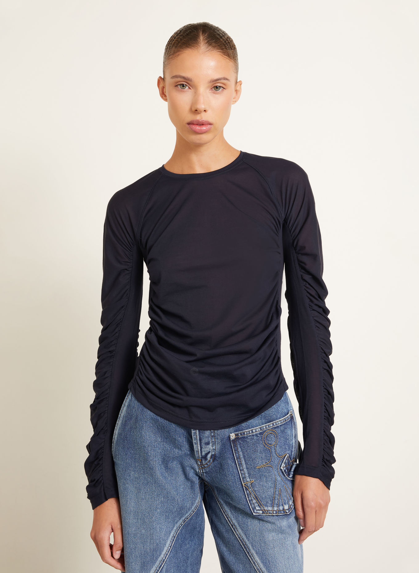 JW ANDERSON Longsleeve: DUNKELBLAU