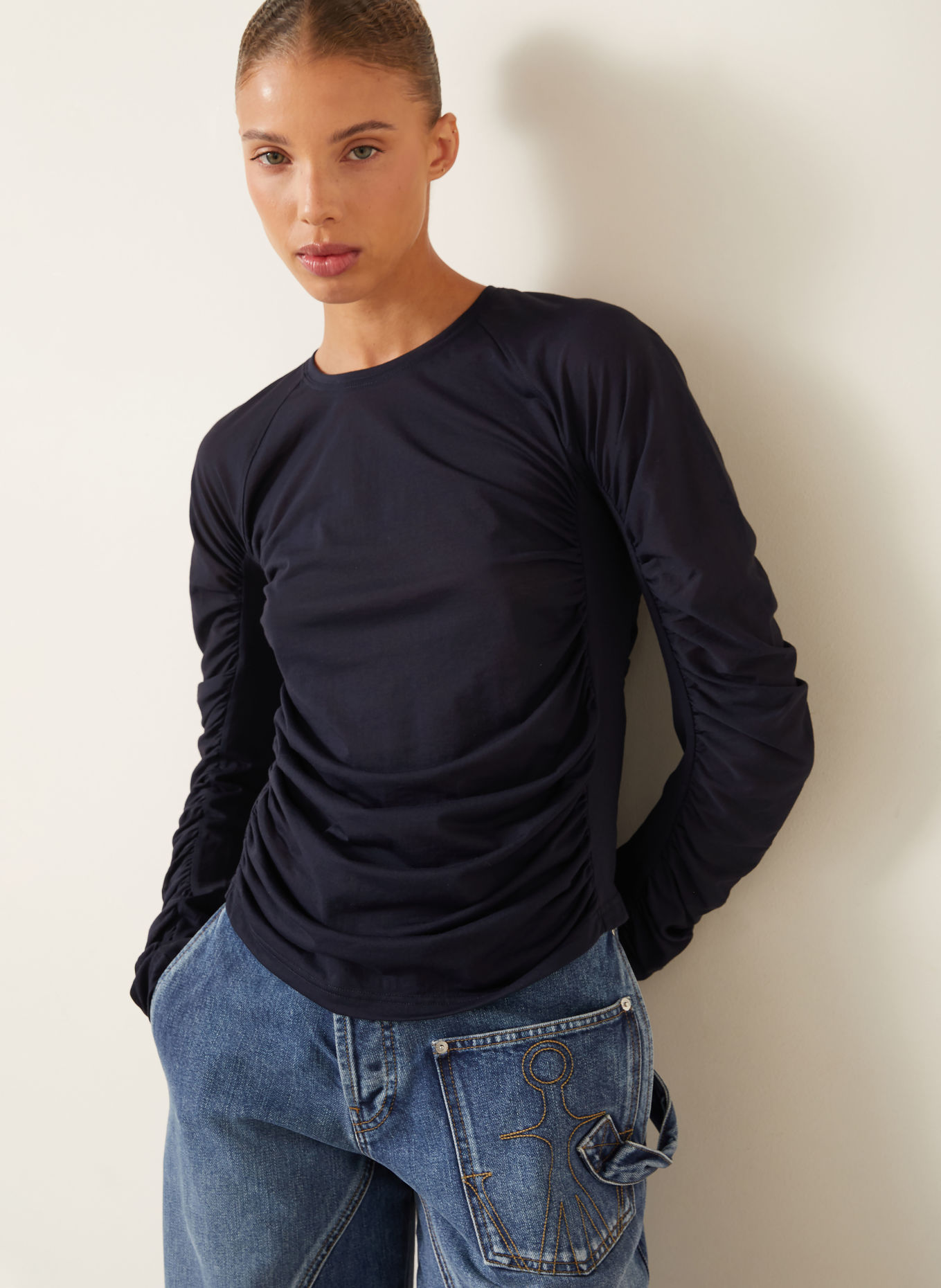 JW ANDERSON Longsleeve: DUNKELBLAU