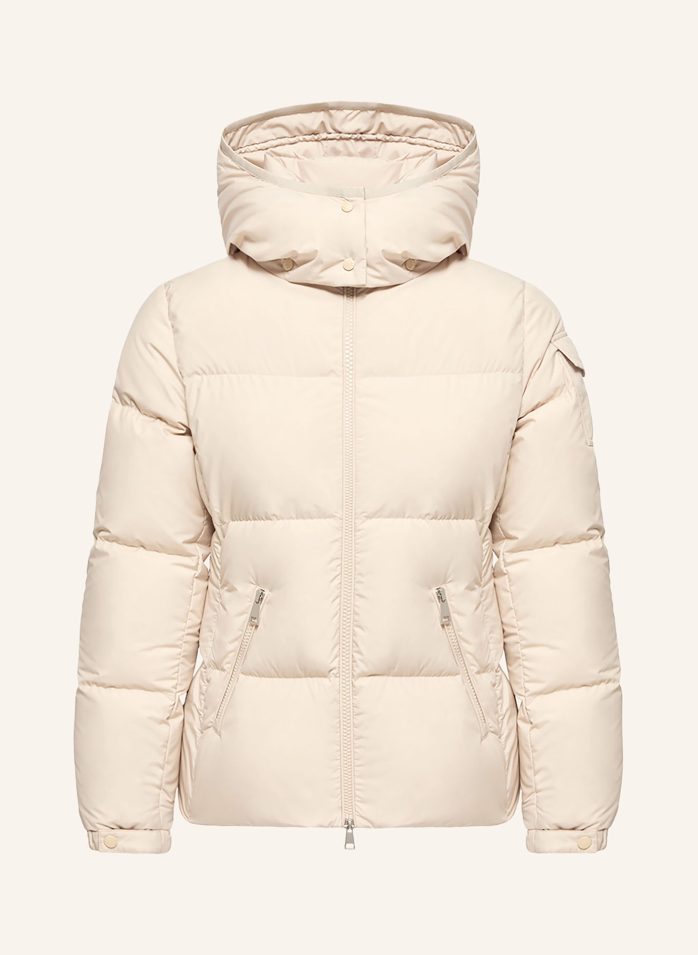 MONCLER Jacheta din puf FOURMINES cu glugă detașabilă: BEJ