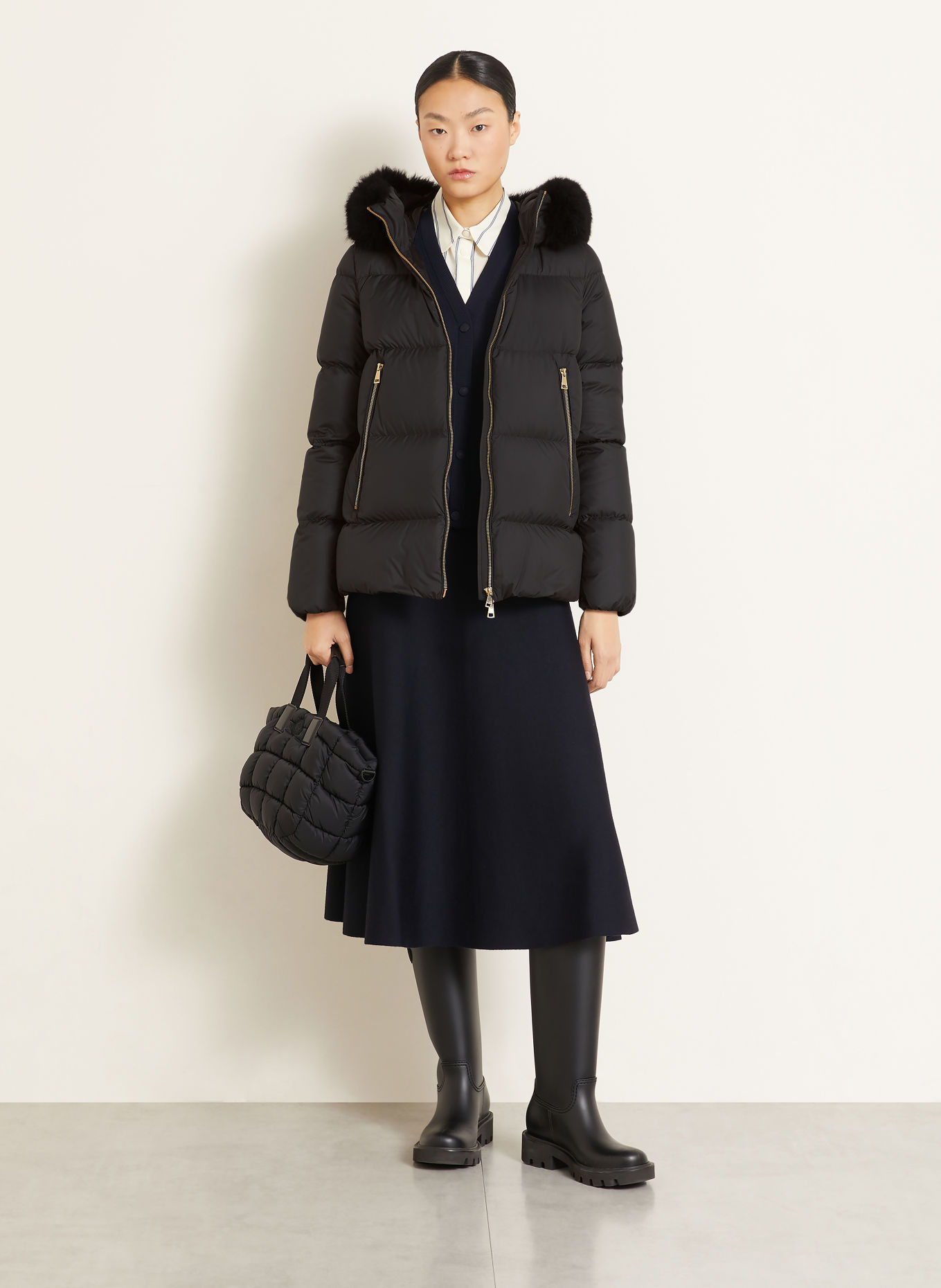 MONCLER Daunenjacke LAICHEFUR: SCHWARZ