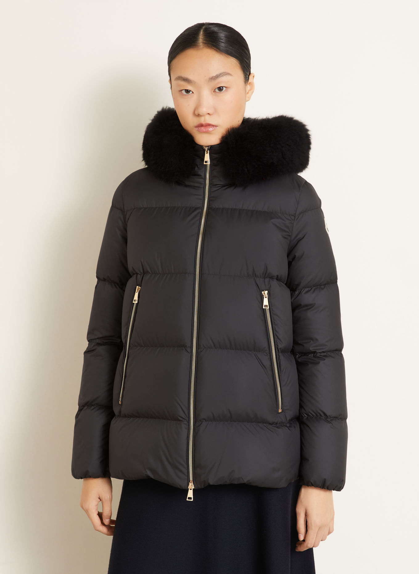MONCLER Daunenjacke LAICHEFUR: SCHWARZ