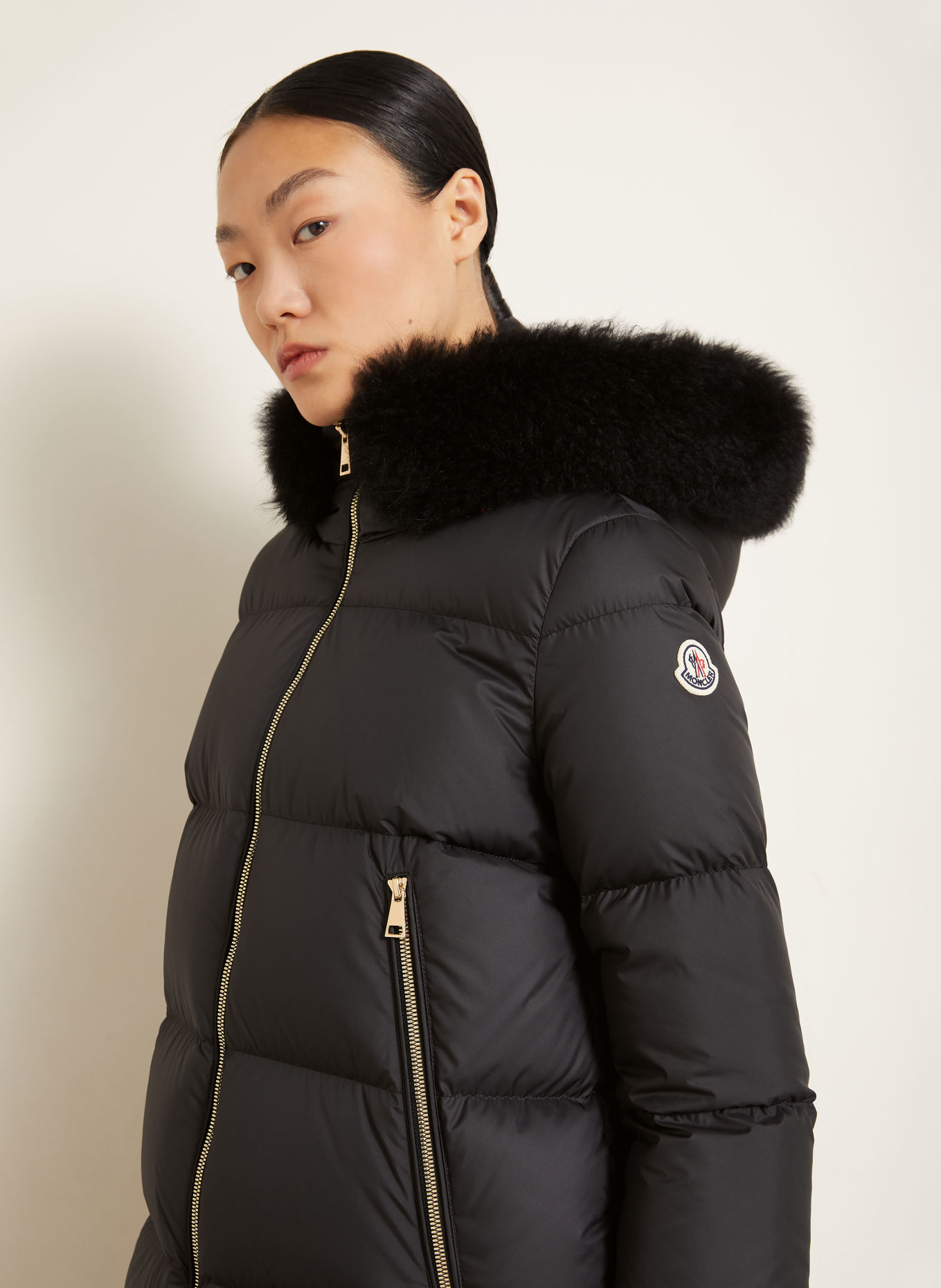 MONCLER Daunenjacke LAICHEFUR: SCHWARZ