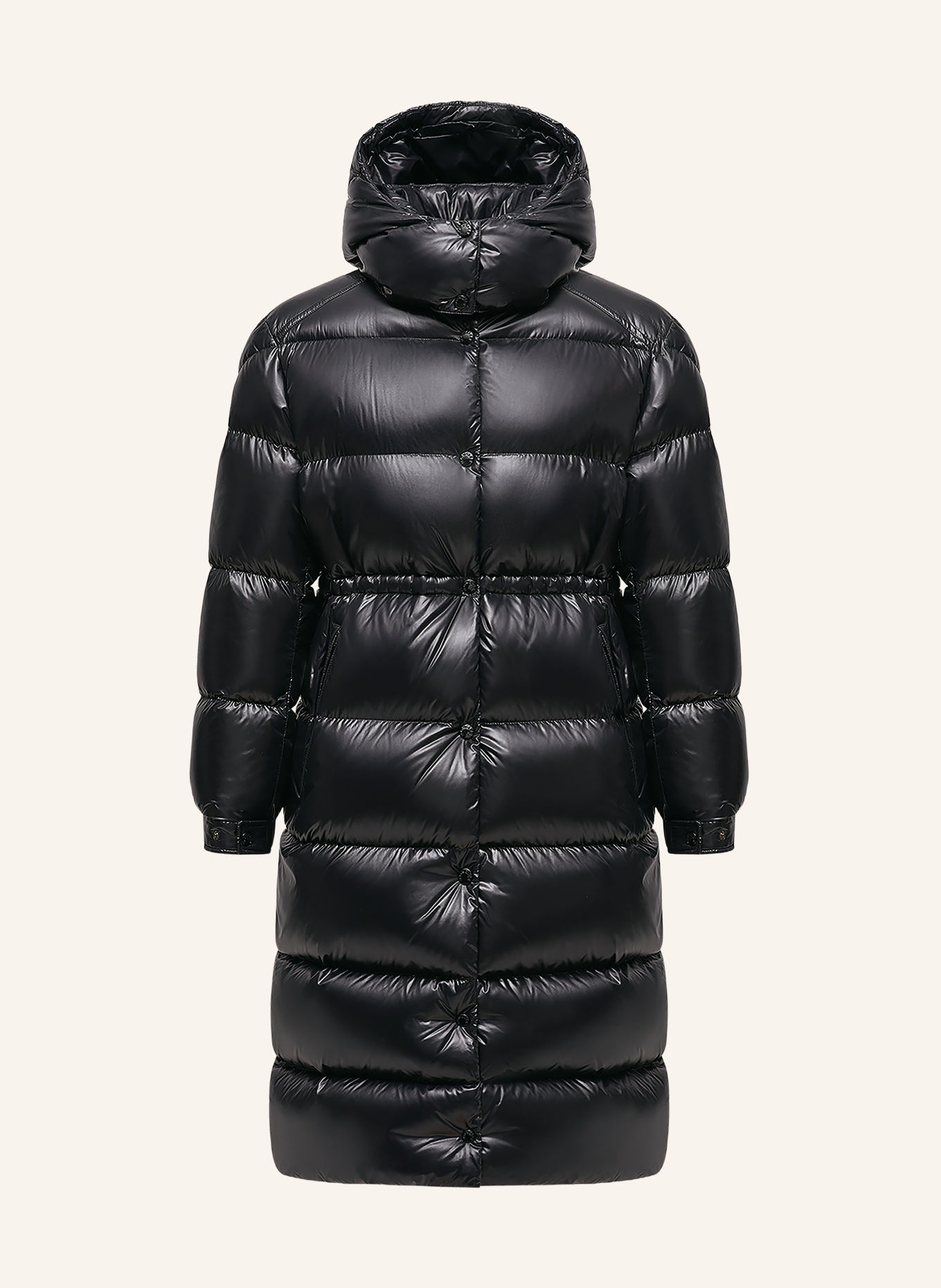 MONCLER Donsmantel CAVETTAZ met afneembare capuchon: ZWART