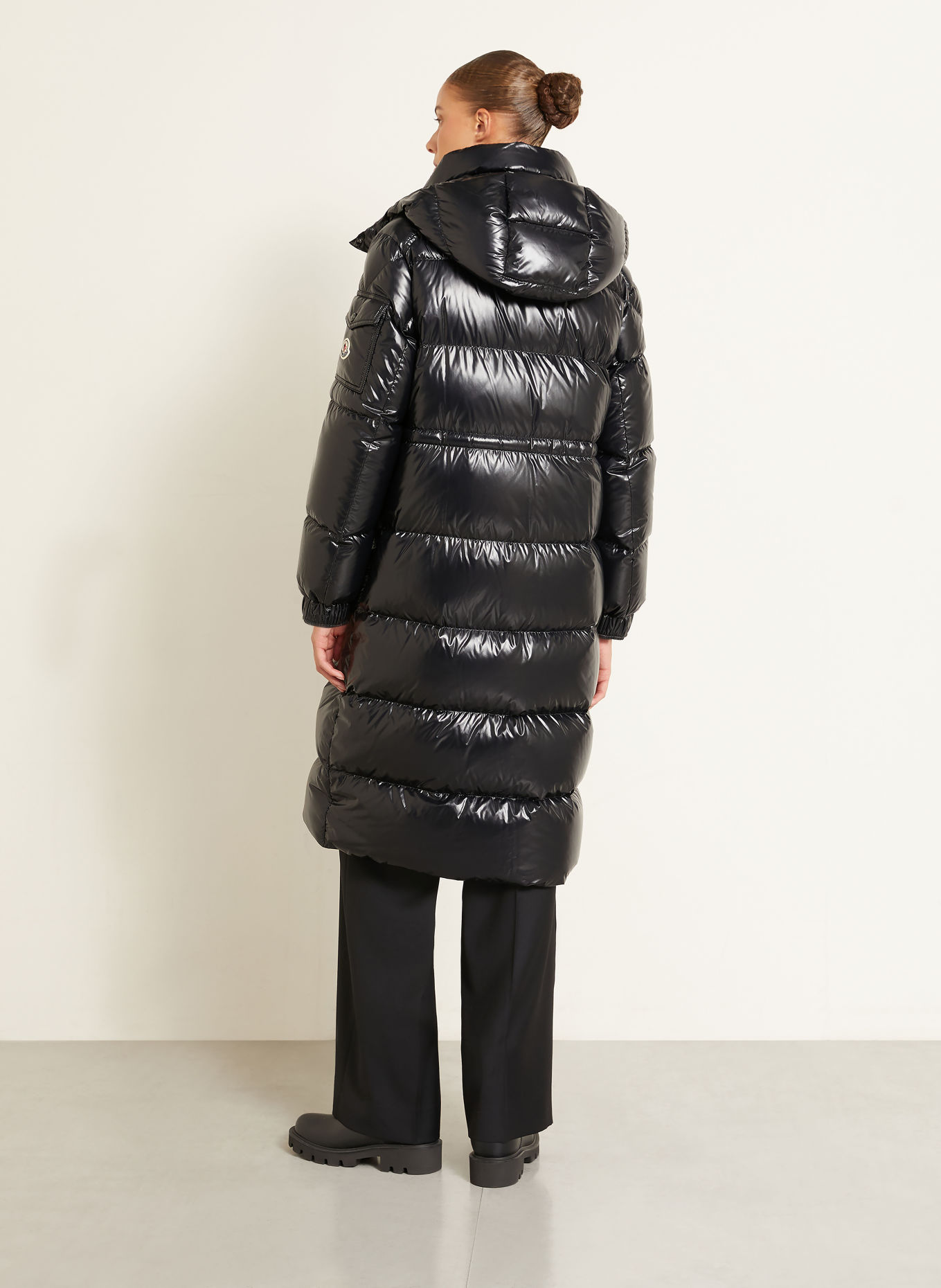 MONCLER Donsmantel CAVETTAZ met afneembare capuchon: ZWART